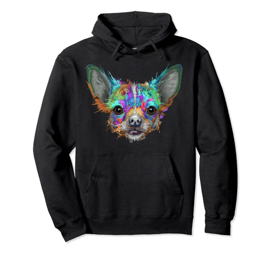 Chihuahua Colorful Chiwawa Pop Art Hoodie - Aesthetic Graphic for Adults - T-Shirt, Sweatshirt, Hoodie