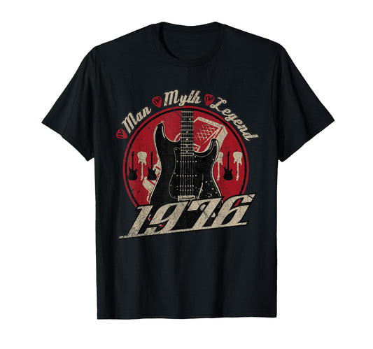 50Th Birthday Gift Guitar Players Born T-Shirt - Minimalist Print Unisex - T-Shirt, Sweatshirt, Hoodie