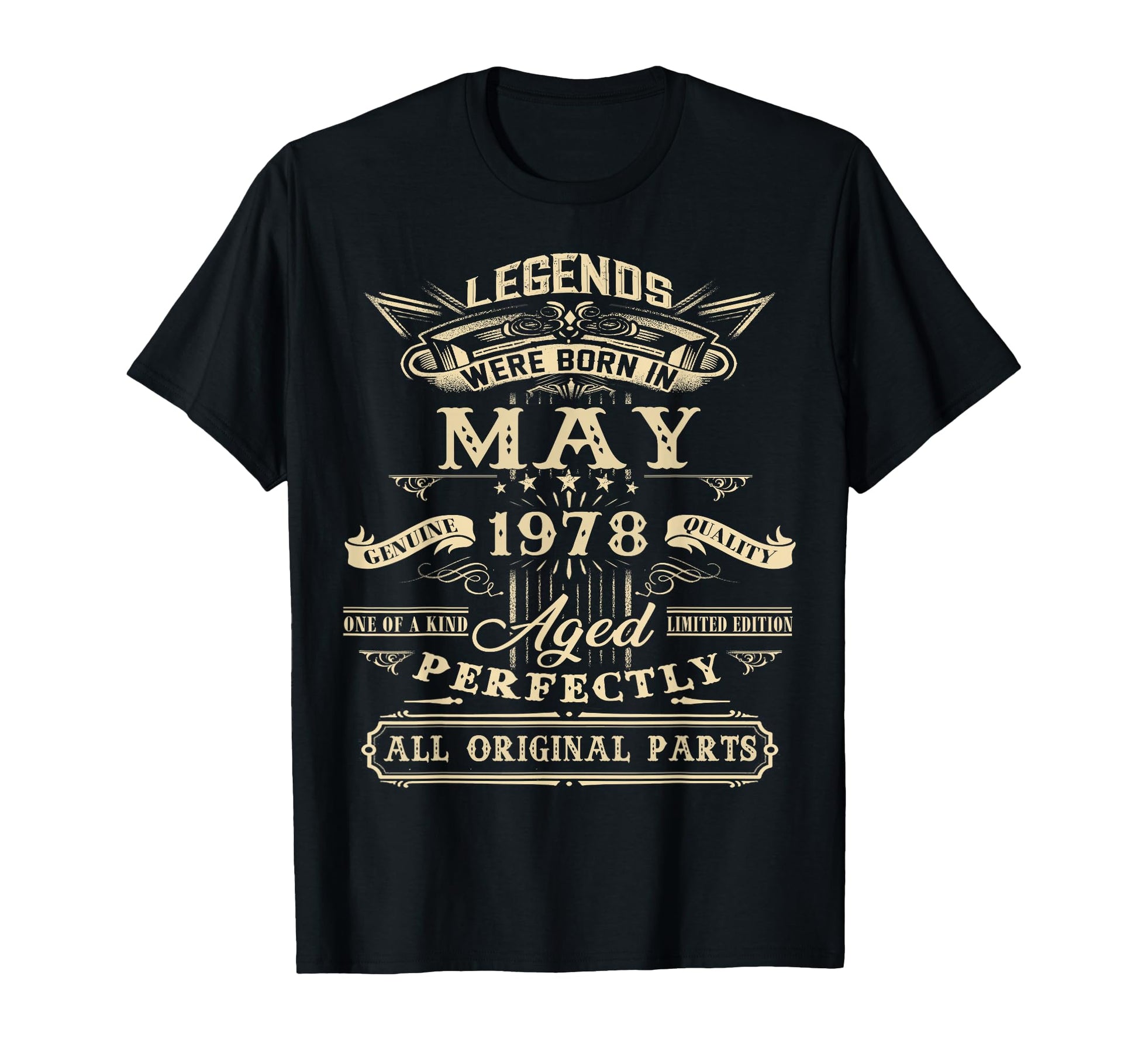48Th Birthday Legends Born May 1978 T-Shirt - Aesthetic Graphic Unisex - T-Shirt, Sweatshirt, Hoodie
