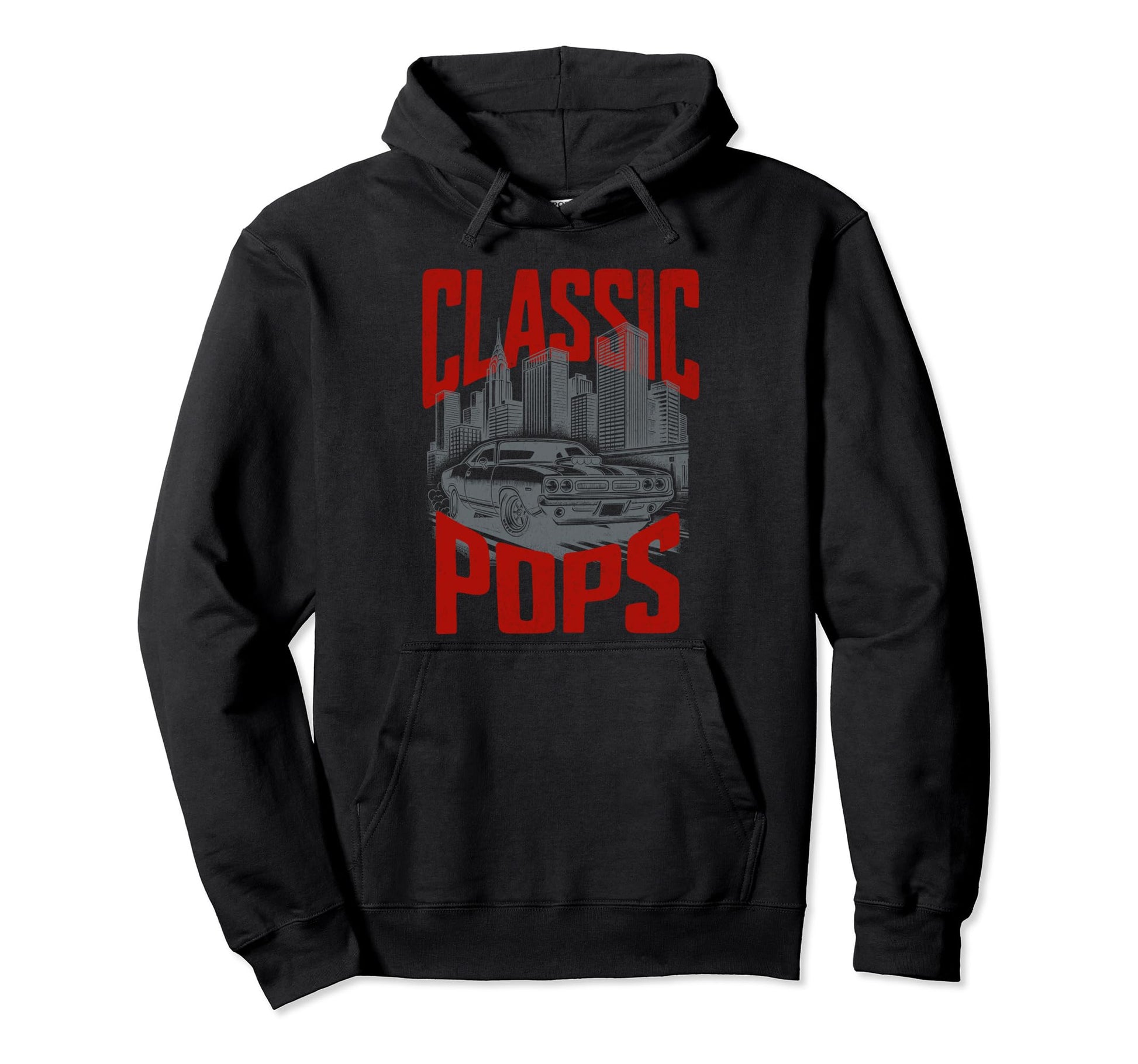 Pops Car Dad Fathers Day Car Hoodie - Streetwear Style Men Women - T-Shirt, Sweatshirt, Hoodie