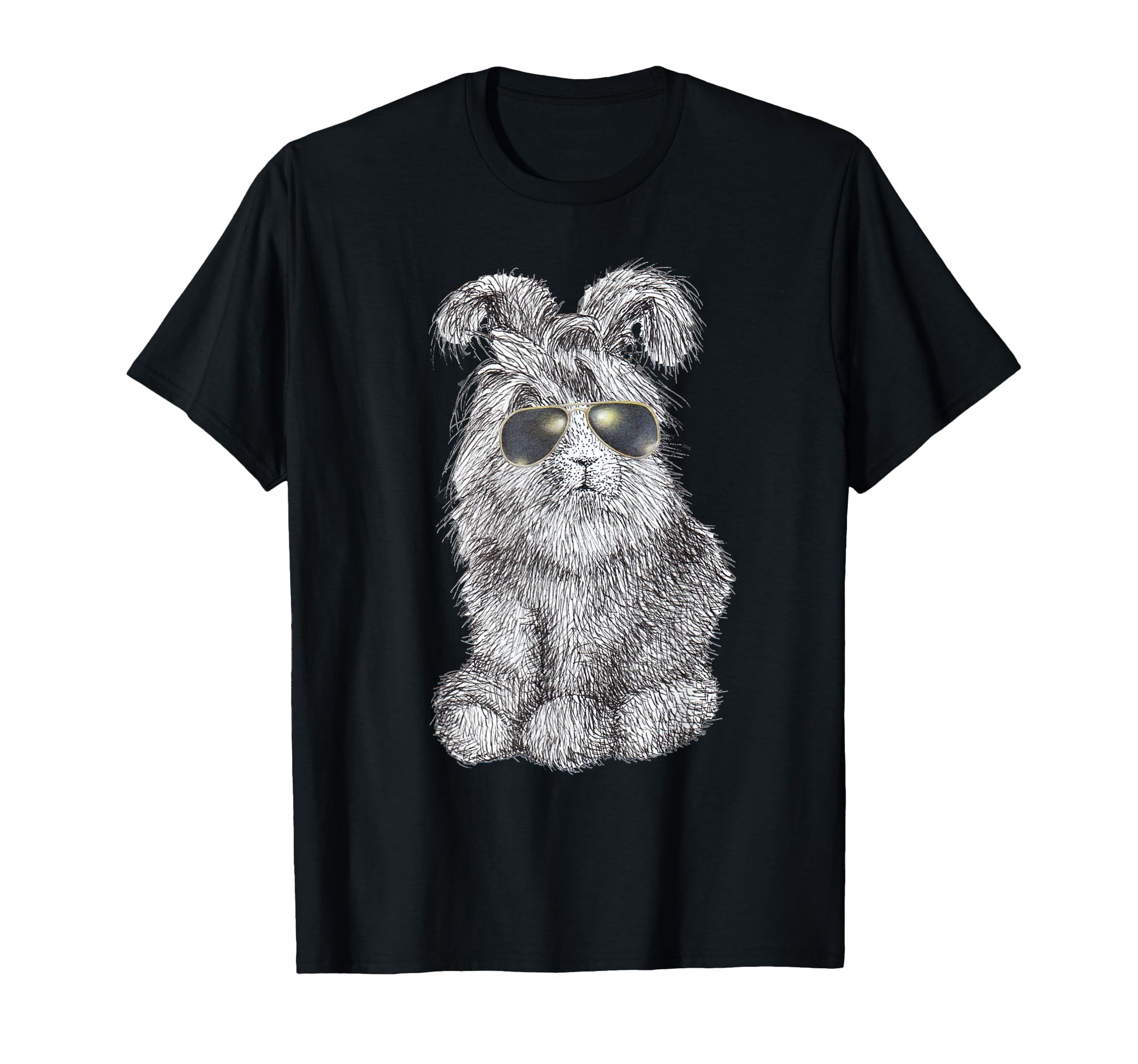 Angora Bunny Rabbit Police T-Shirt - Casual Everyday Wear Men Women - T-Shirt, Sweatshirt, Hoodie