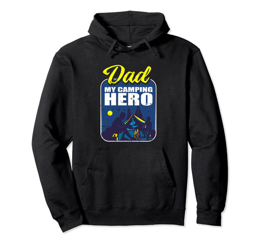 Camping Dad Fathers Day Hiking Camper Hoodie - Streetwear Style Unisex - T-Shirt, Sweatshirt, Hoodie