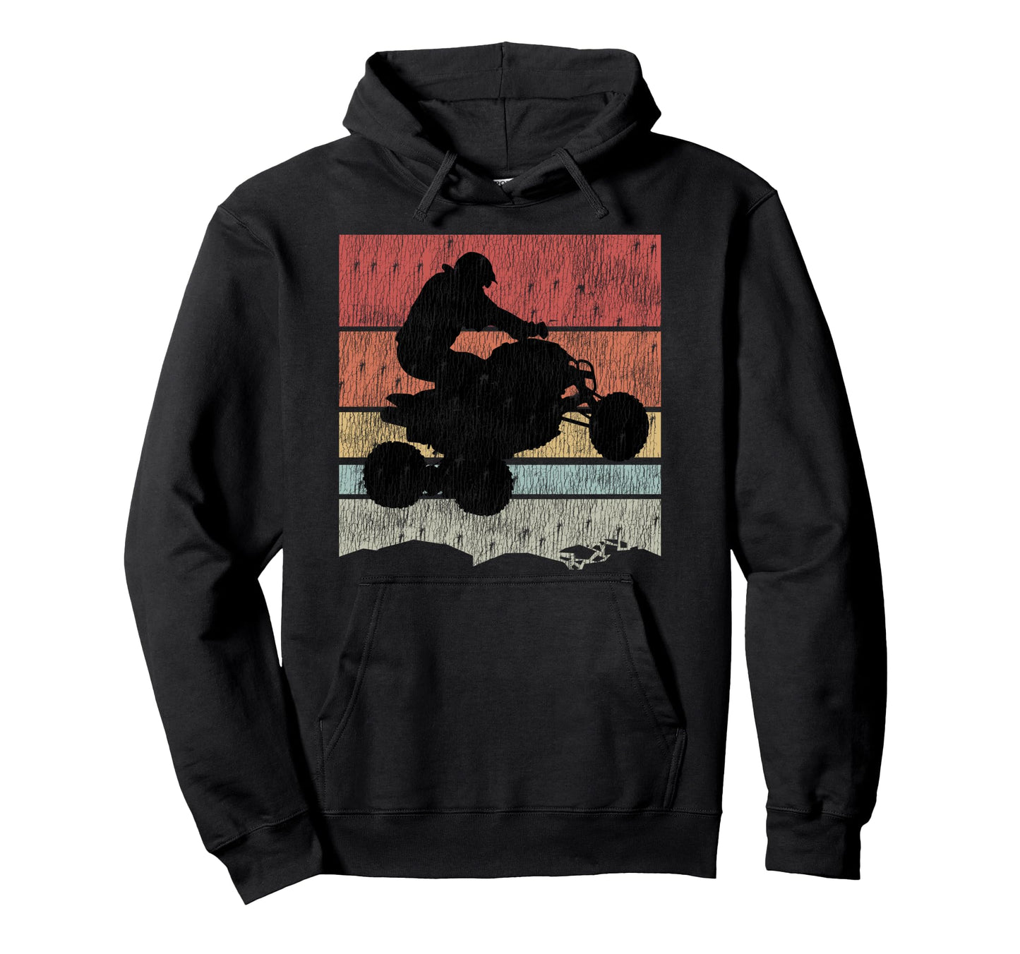 4 Wheeling Flying Atv Quad Rider Hoodie - Unique Graphic for Adults - T-Shirt, Sweatshirt, Hoodie