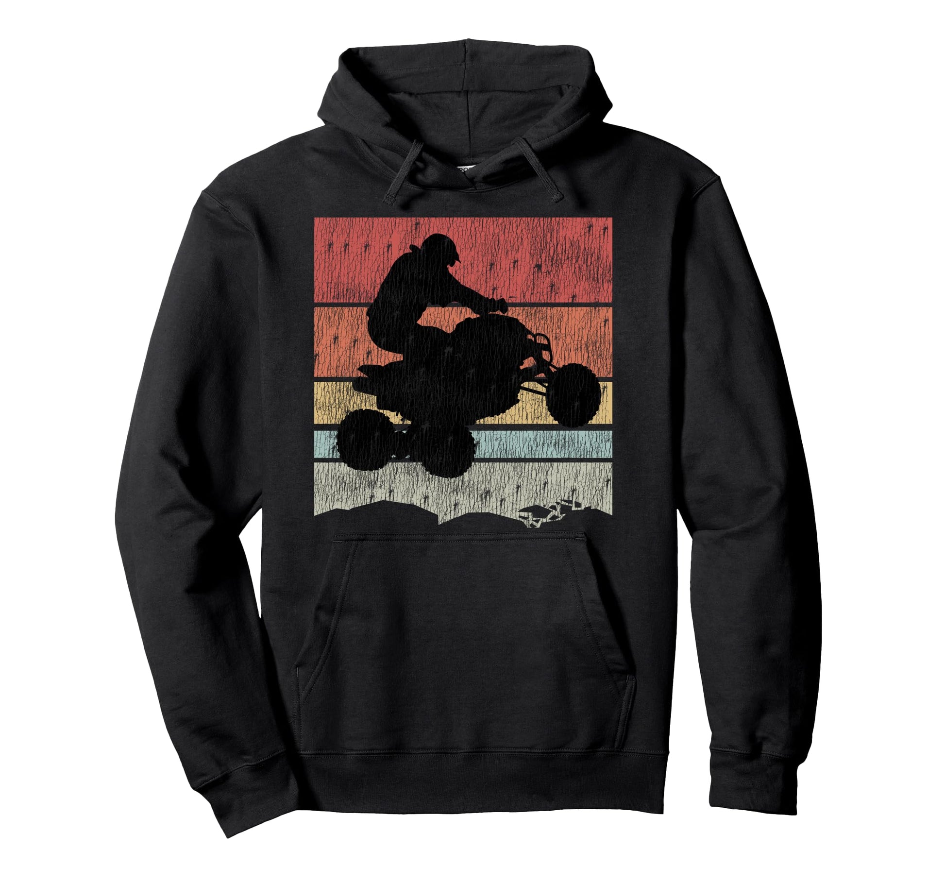 4 Wheeling Flying Atv Quad Rider Hoodie - Unique Graphic for Adults - T-Shirt, Sweatshirt, Hoodie