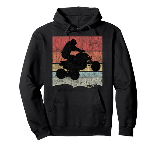 4 Wheeling Flying Atv Quad Rider Hoodie - Unique Graphic for Adults - T-Shirt, Sweatshirt, Hoodie