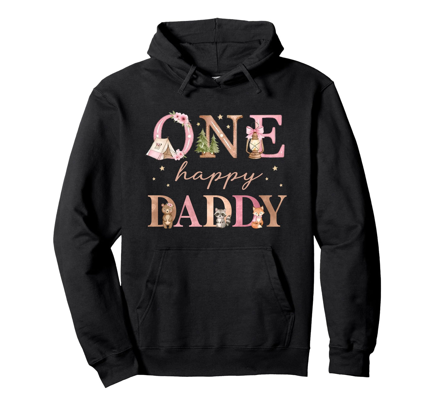 One Happy Daddy Camper 1St Birthday Hoodie - Streetwear Style for Adults - T-Shirt, Sweatshirt, Hoodie