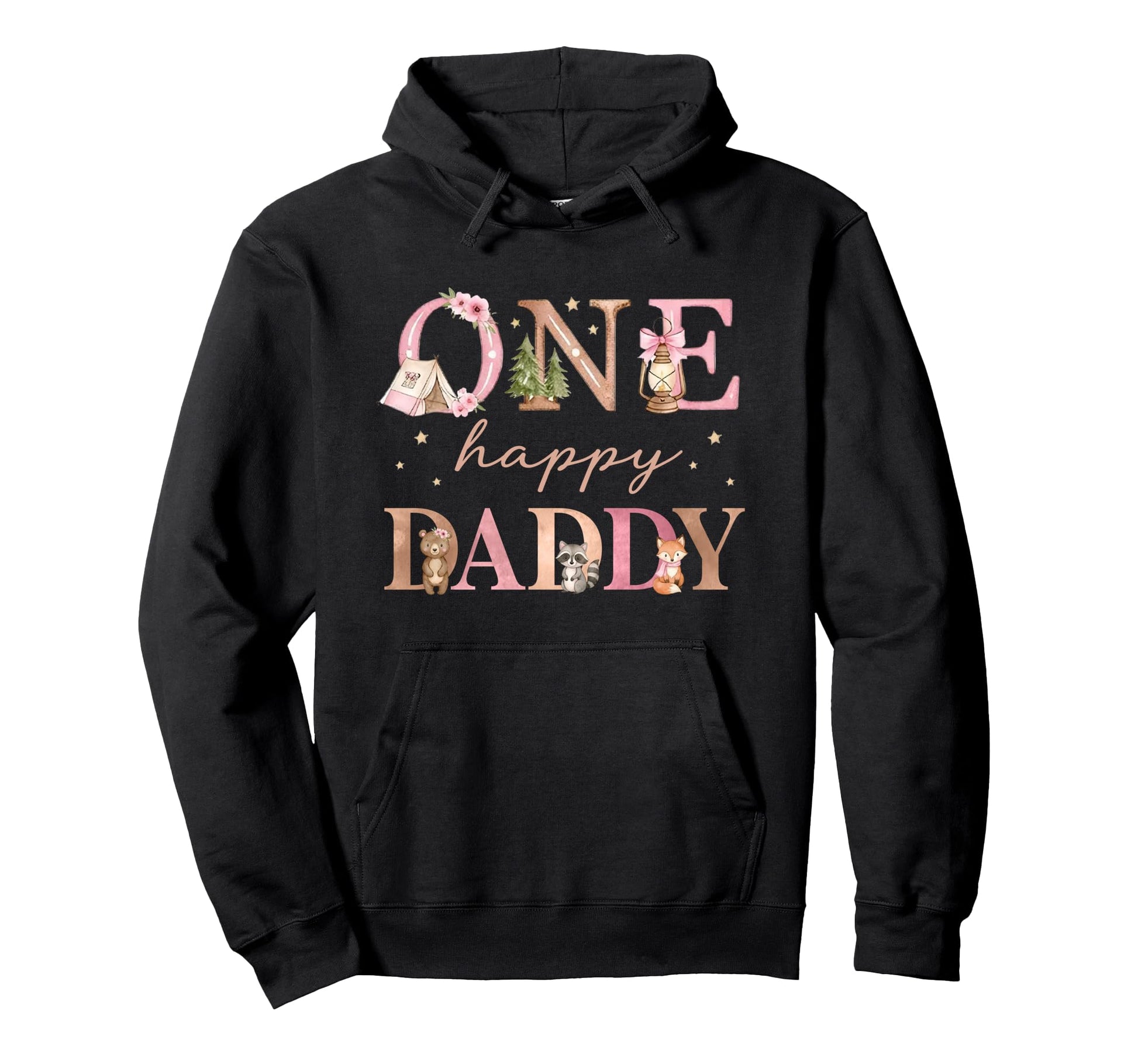 One Happy Daddy Camper 1St Birthday Hoodie - Streetwear Style for Adults - T-Shirt, Sweatshirt, Hoodie