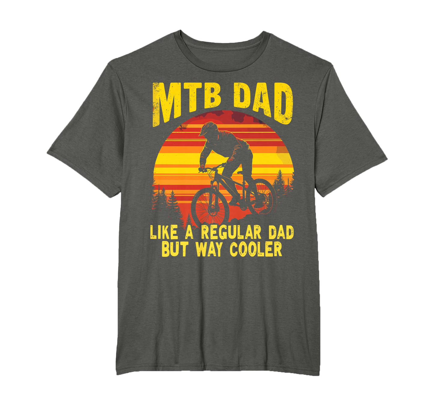 Mountain Biking Dad Biker Mtb Bicycle T-Shirt - Unique Graphic Men Women - T-Shirt, Sweatshirt, Hoodie