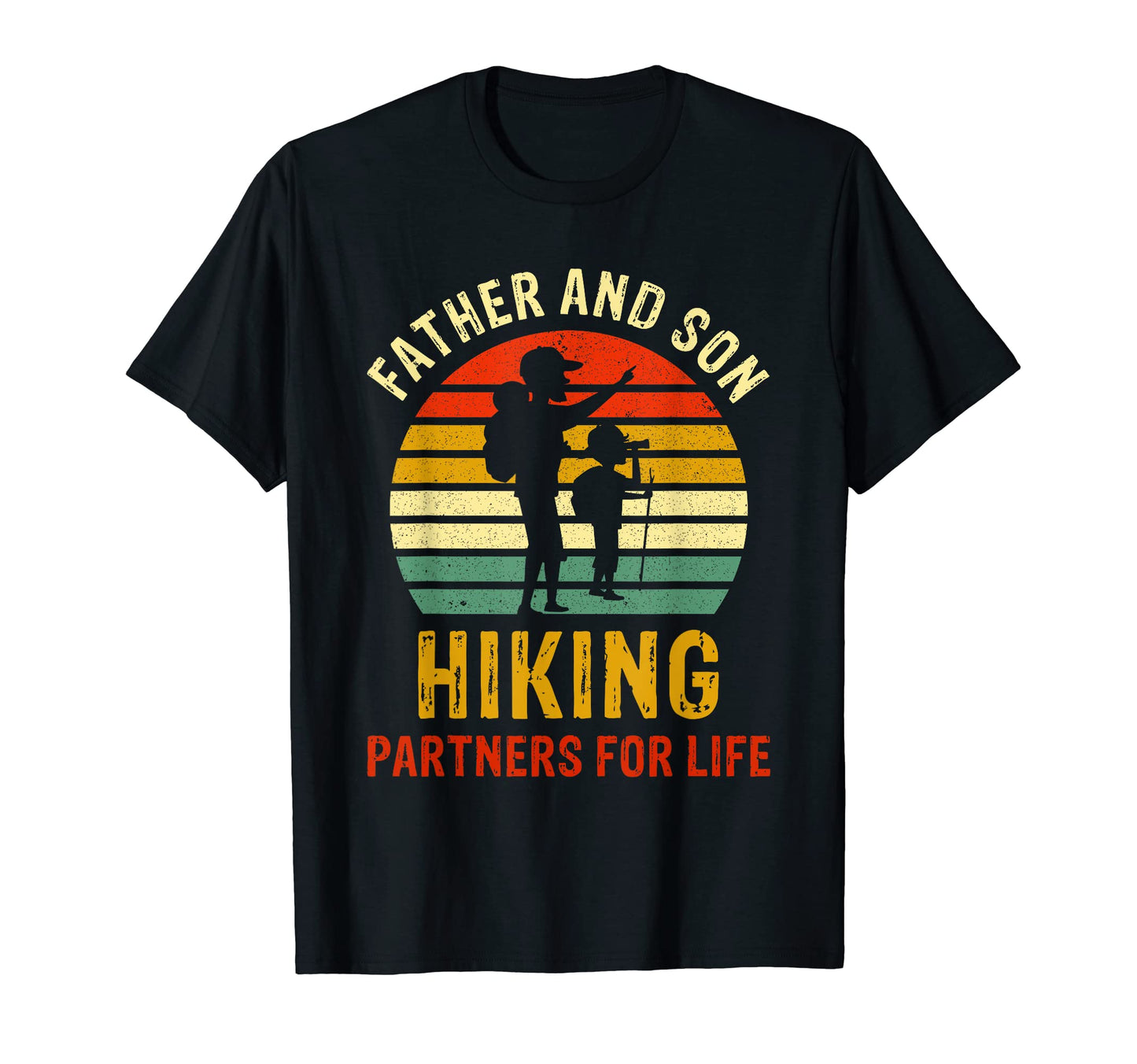 Dad And Son Hiking Partners Life T-Shirt - Aesthetic Graphic Men Women - T-Shirt, Sweatshirt, Hoodie