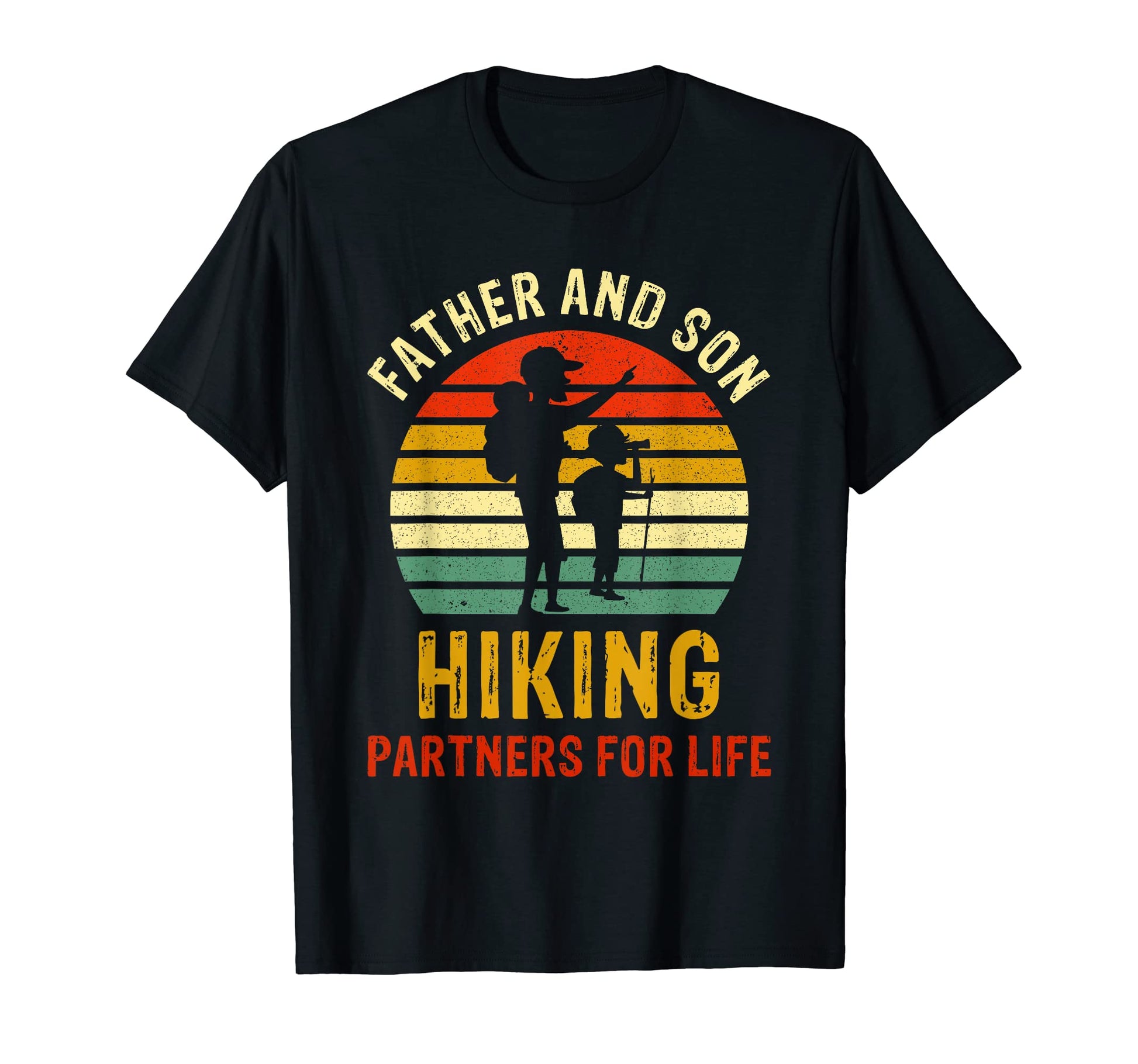Dad And Son Hiking Partners Life T-Shirt - Aesthetic Graphic Men Women - T-Shirt, Sweatshirt, Hoodie