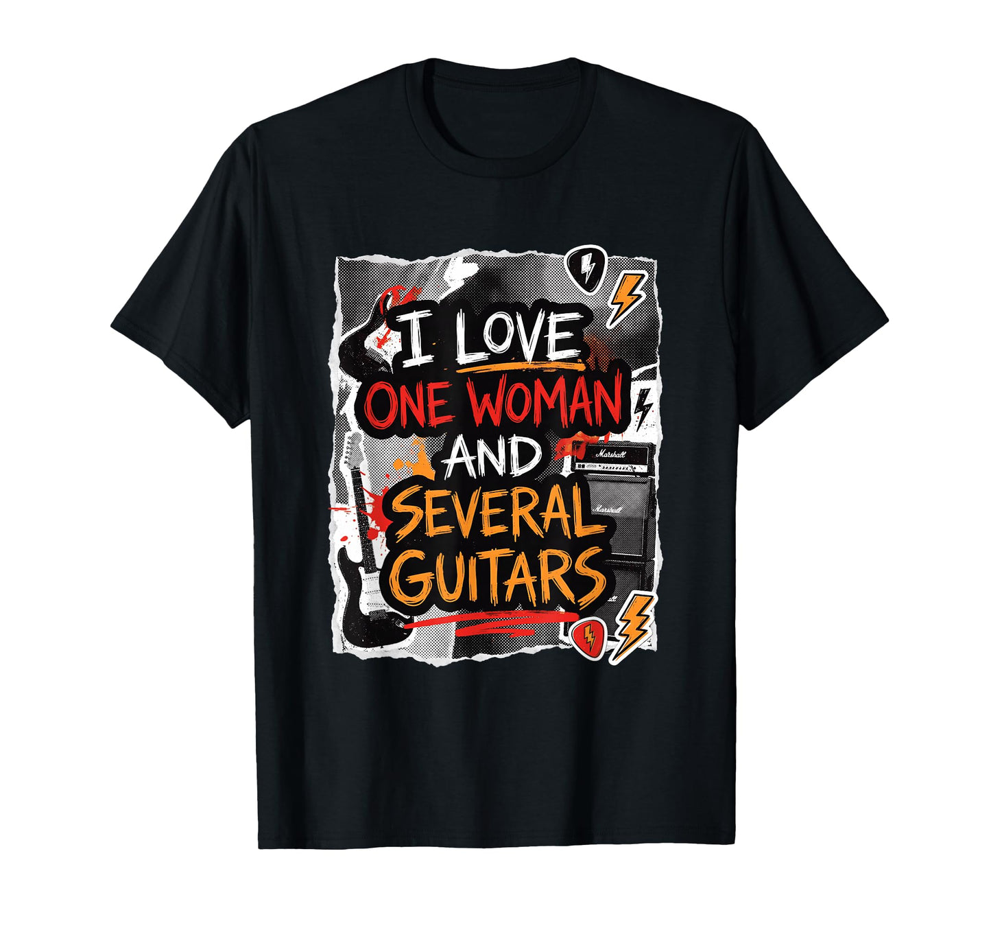 Funny Guitarist Guitar Lover Music T-Shirt - Trendy Graphic for Adults - T-Shirt, Sweatshirt, Hoodie