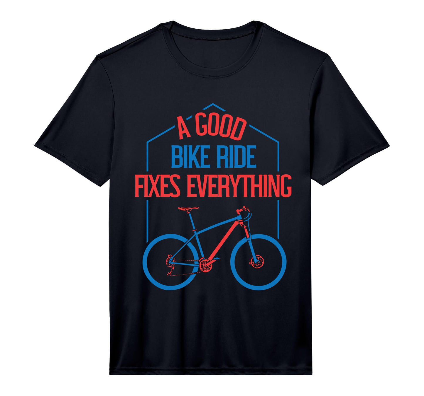 Mens Good Bike Ride Fixes Everything T-Shirt - Streetwear Style Men Women - T-Shirt, Sweatshirt, Hoodie