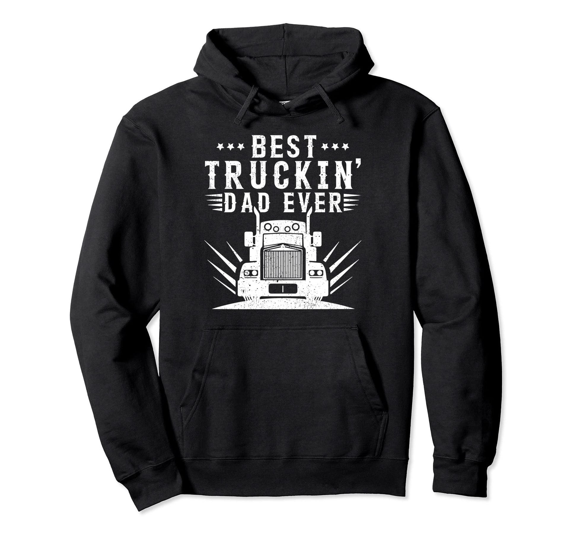 Best Truckin Dad Ever Trucker Dad Hoodie - Aesthetic Graphic Men Women - T-Shirt, Sweatshirt, Hoodie