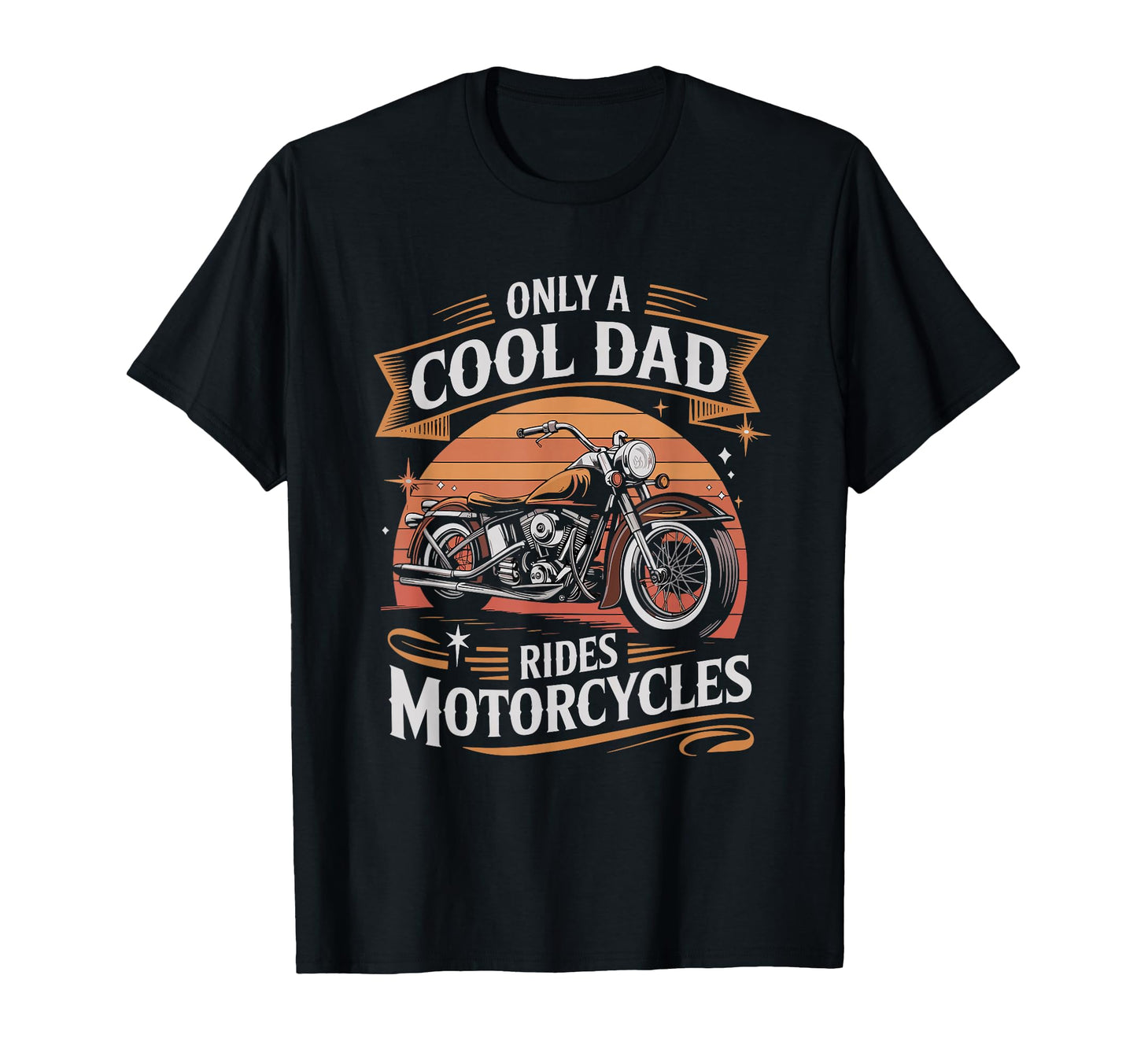 Motorcycle Father Rider Biker Dad Hoodie - Custom Art Print for Adults - T-Shirt, Sweatshirt, Hoodie
