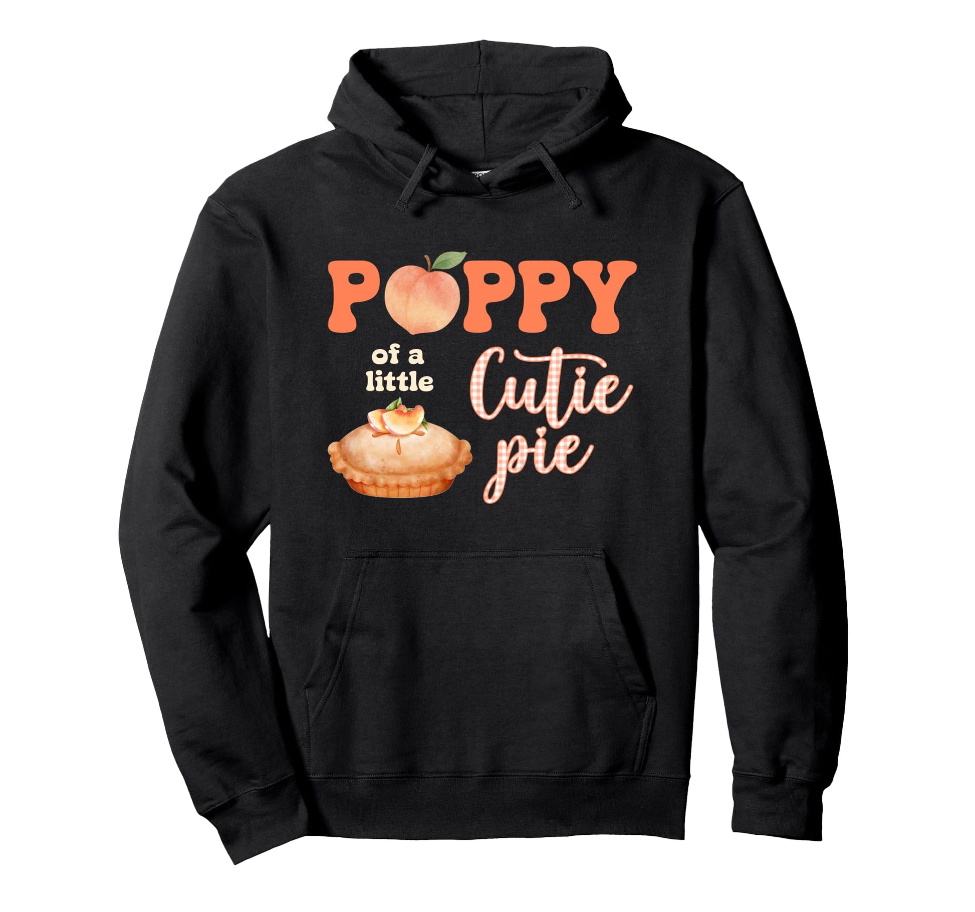Poppy Little Cutie Peach Pie Bow Hoodie - Aesthetic Graphic for Adults - T-Shirt, Sweatshirt, Hoodie