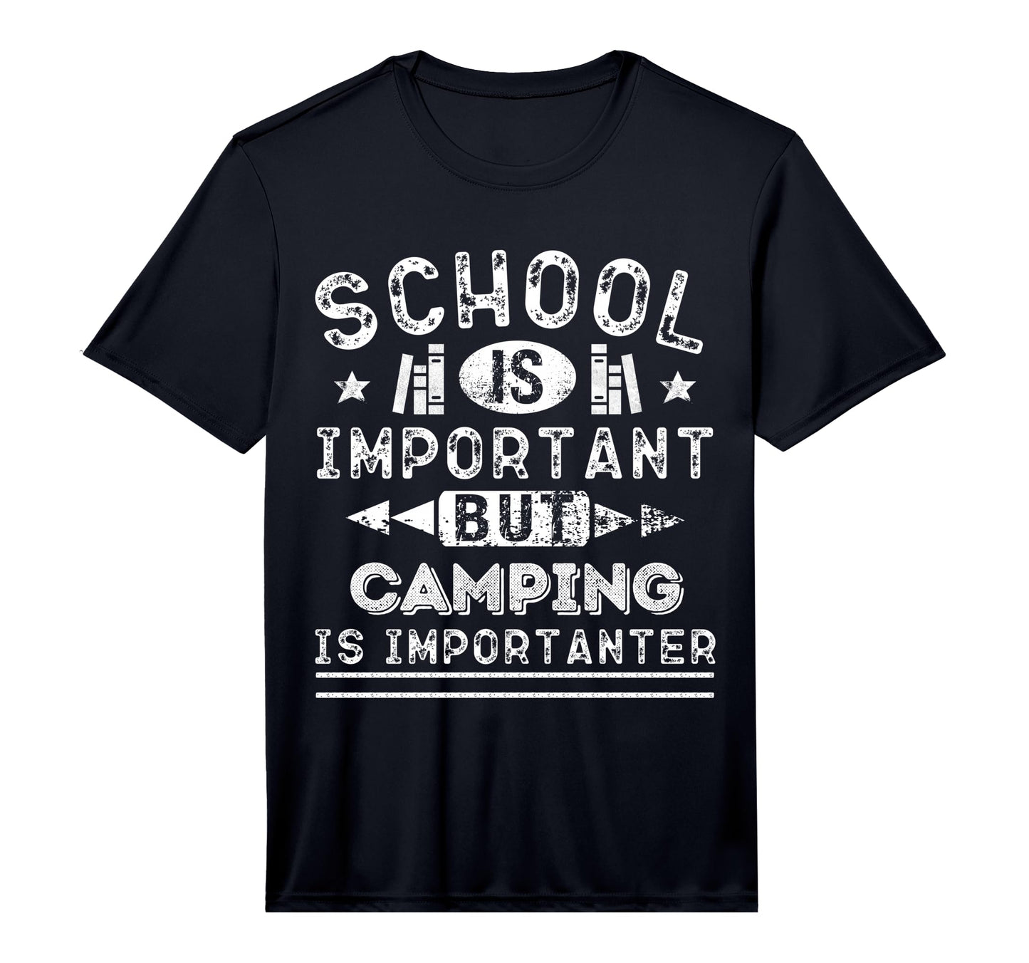 Funny School Is Important But Camping T-Shirt - Unique Graphic for Adults - T-Shirt, Sweatshirt, Hoodie
