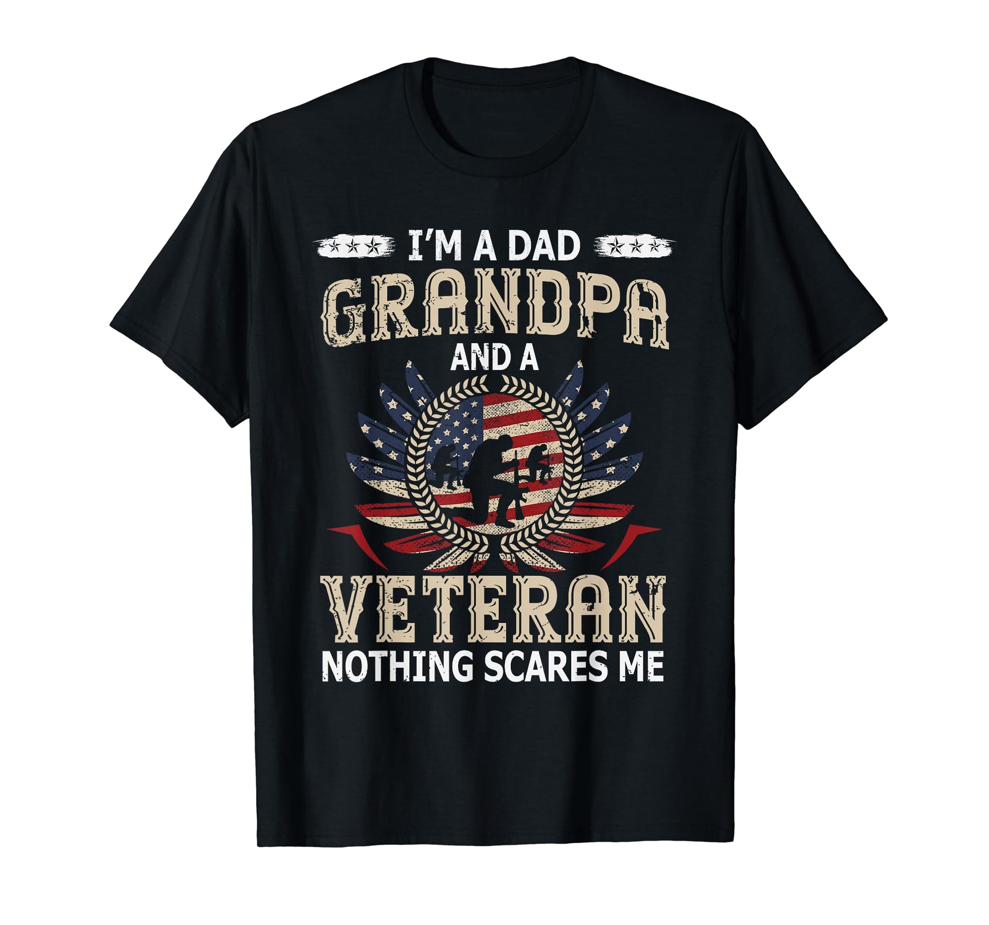 Im Dad Grandpa And Veteran Fathers Day T-Shirt - Unique Graphic Unisex - T-Shirt, Sweatshirt, Hoodie