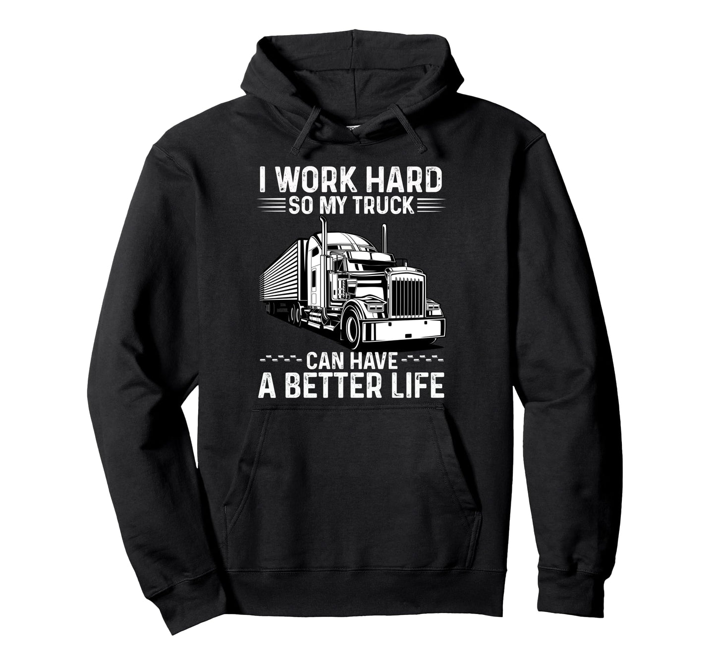 Truck Driver Art Dad Grandpa Trucking Hoodie - Aesthetic Graphic Unisex - T-Shirt, Sweatshirt, Hoodie