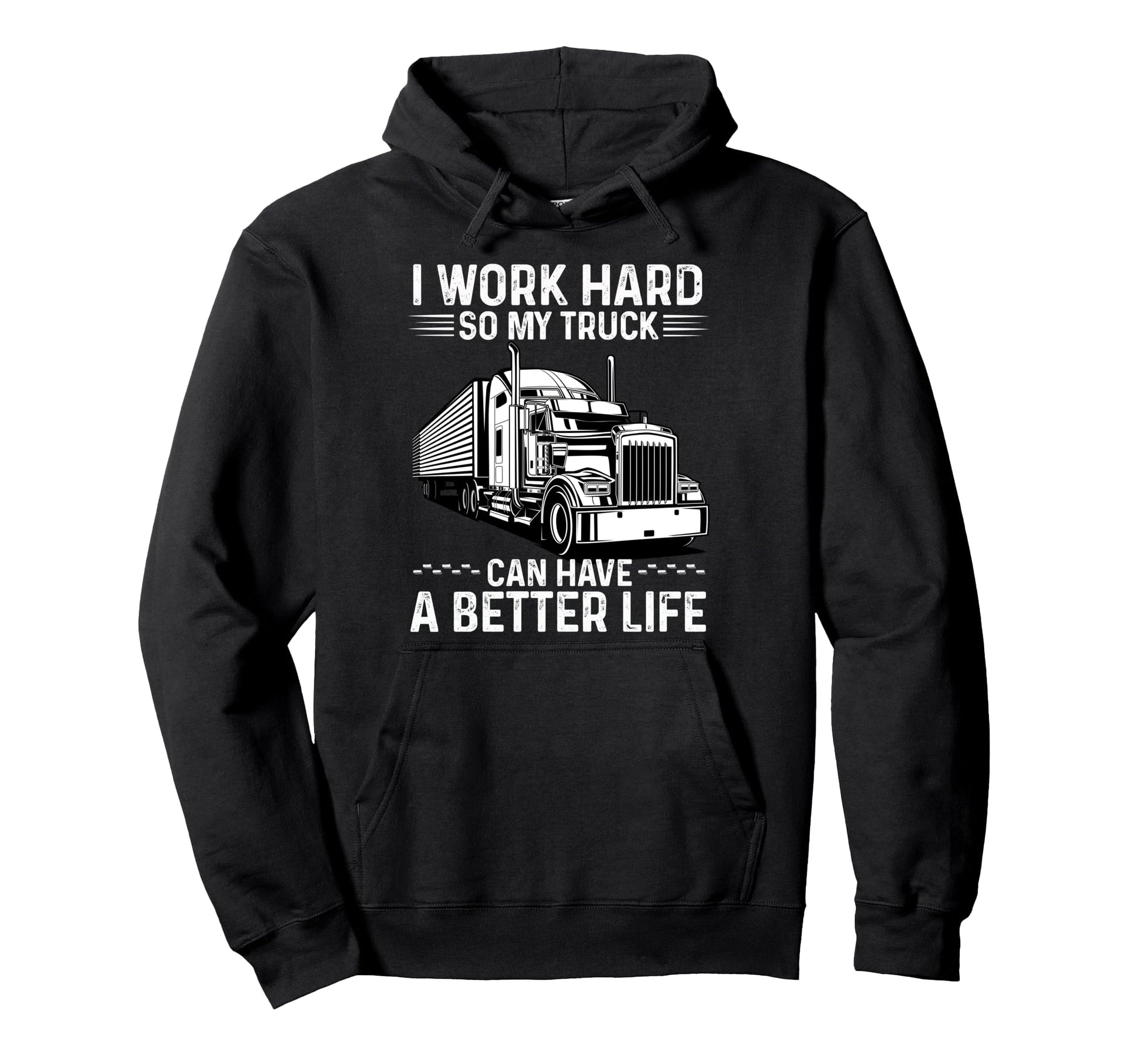 Truck Driver Art Dad Grandpa Trucking Hoodie - Aesthetic Graphic Unisex - T-Shirt, Sweatshirt, Hoodie