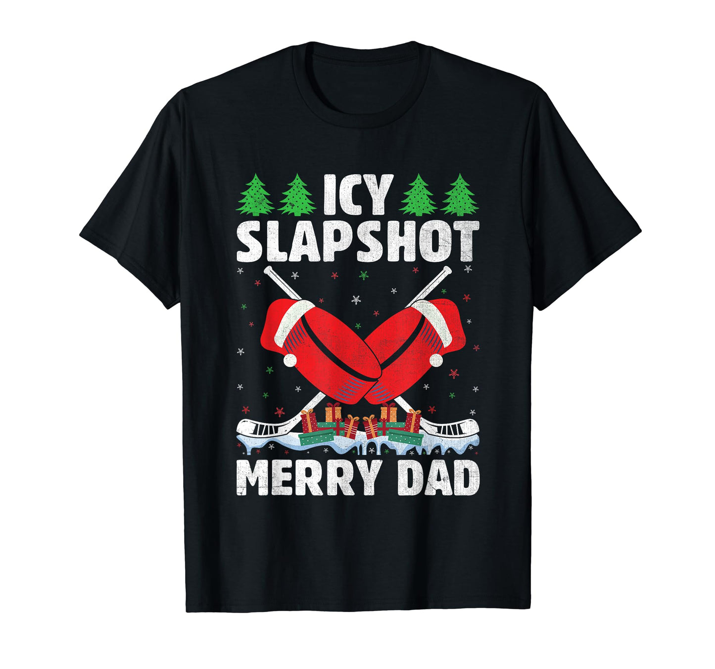 Ice Hockey Dad Player Pucking Coach T-Shirt - Novelty Apparel for Adults - T-Shirt, Sweatshirt, Hoodie