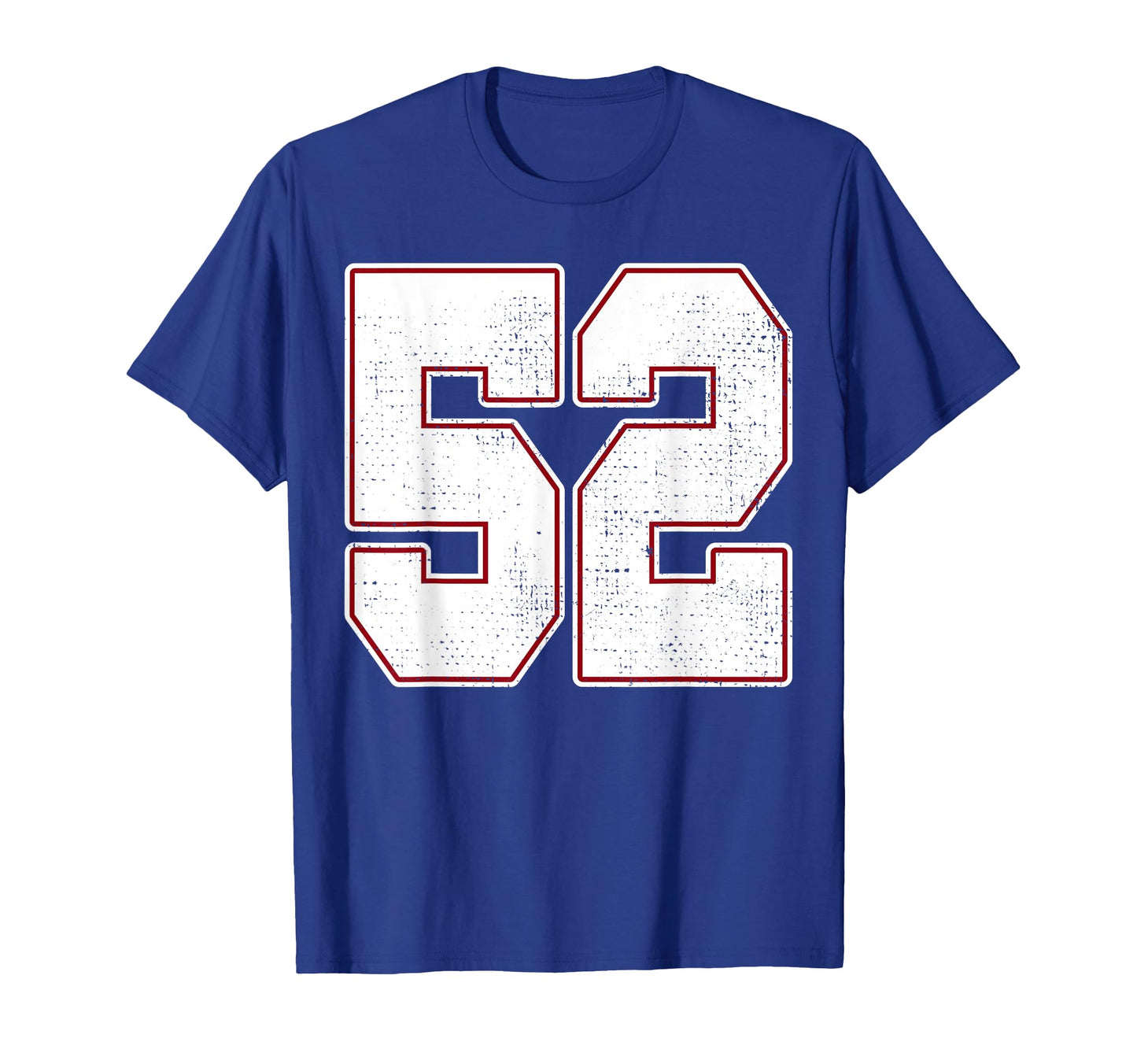 52 Outline Number 52 Fan Varsity T-Shirt - Unique Graphic for Adults - T-Shirt, Sweatshirt, Hoodie
