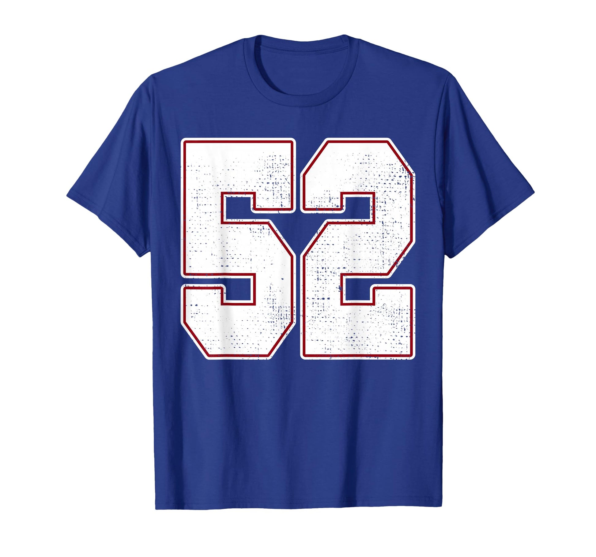 52 Outline Number 52 Fan Varsity T-Shirt - Unique Graphic for Adults - T-Shirt, Sweatshirt, Hoodie