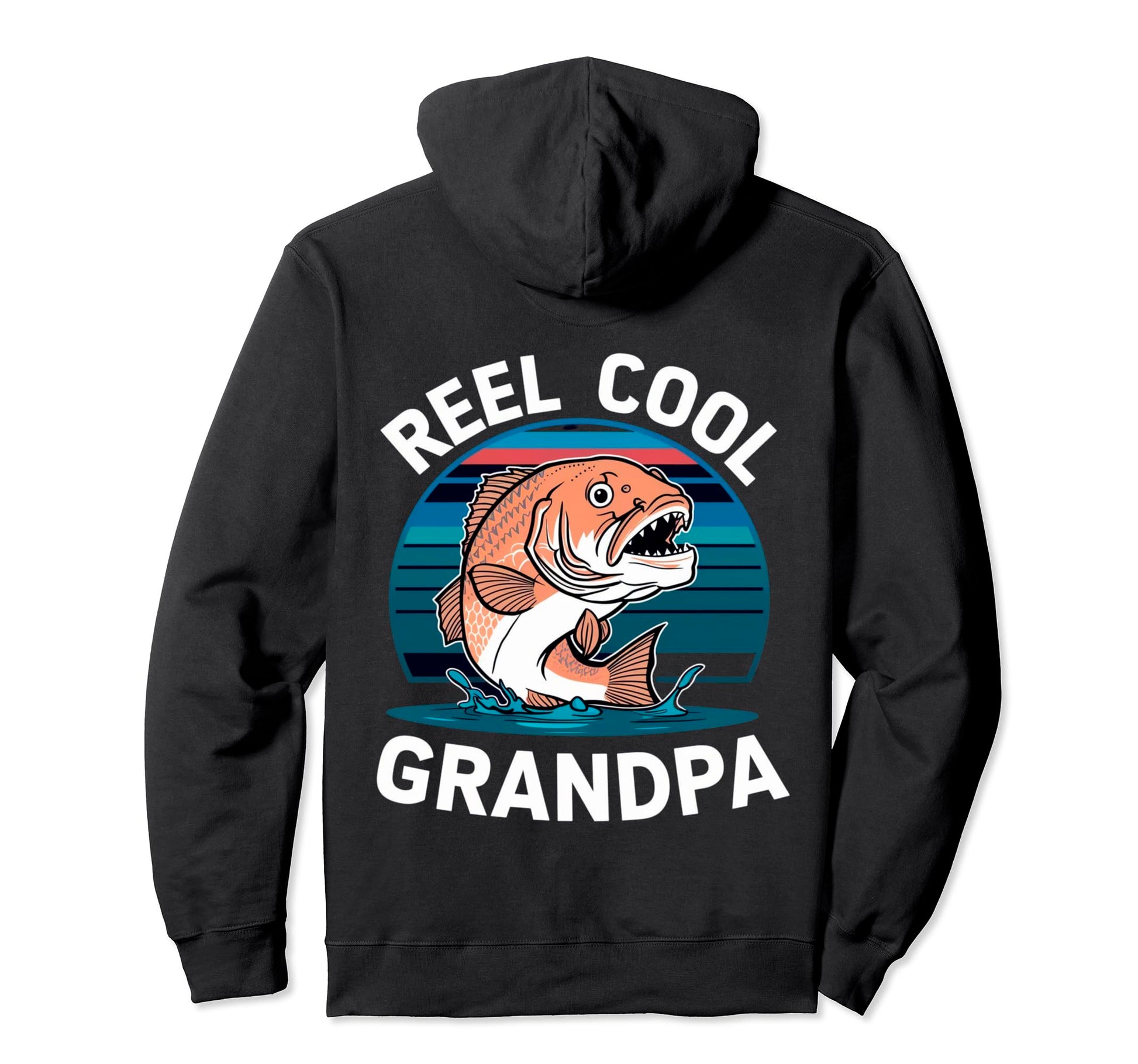 Funny Reel Grandpa Fishing Dad Hoodie - Casual Everyday Wear for Adults - T-Shirt, Sweatshirt, Hoodie