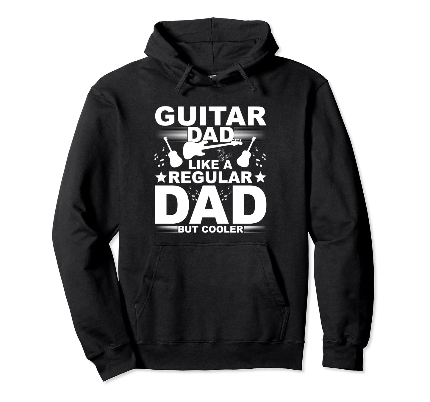 Guitar Dad Like Regular Dad But Cooler Hoodie - Minimalist Print Unisex - T-Shirt, Sweatshirt, Hoodie