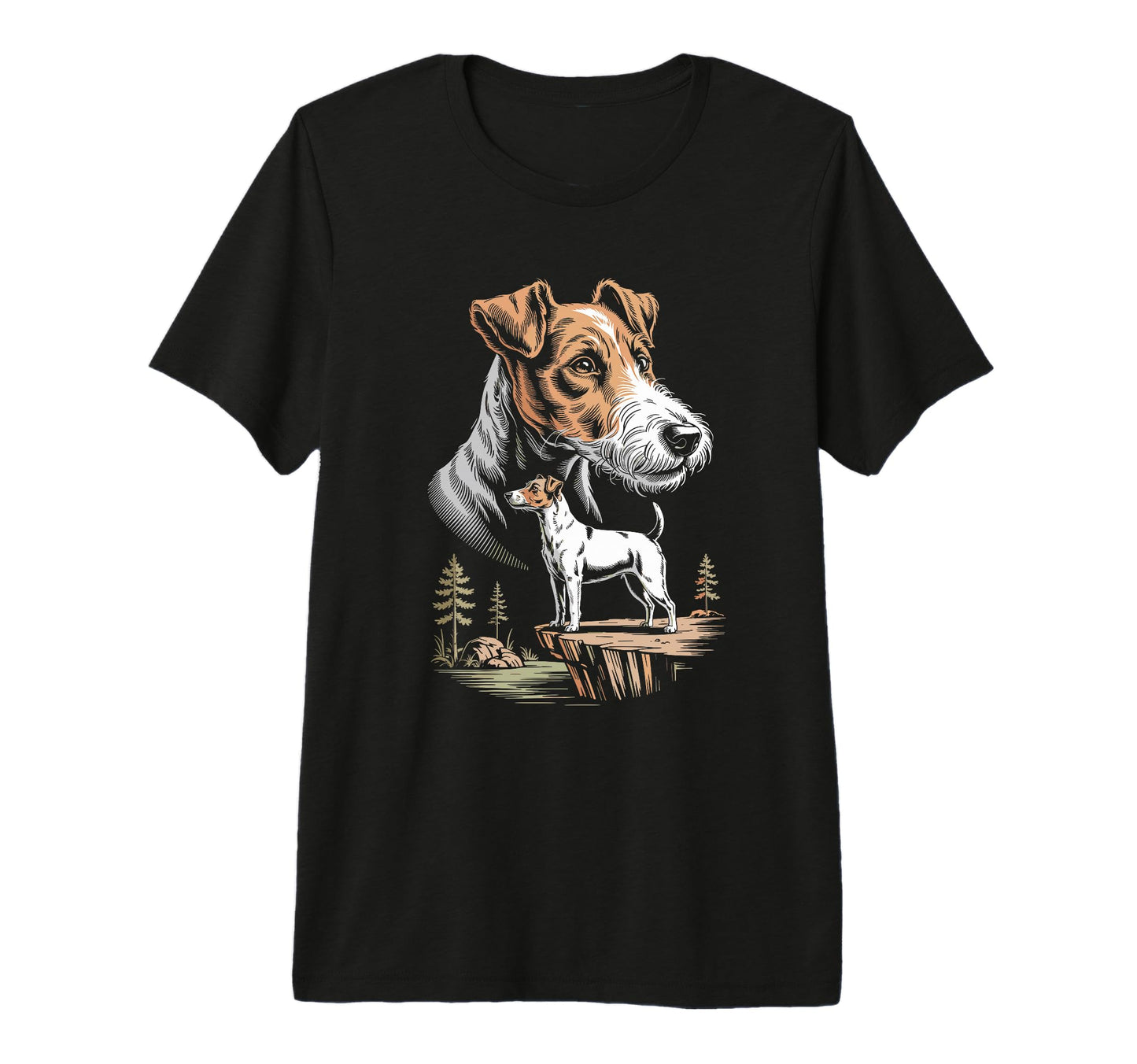 Mom Dad Smooth Fox Terrier Dog T-Shirt - Fun Novelty Design for Adults - T-Shirt, Sweatshirt, Hoodie