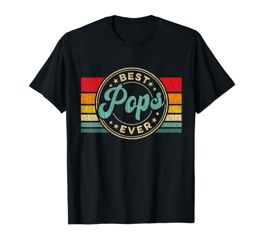 Best Pops Ever Fathers Day Gift T-Shirt - Custom Art Print Unisex - T-Shirt, Sweatshirt, Hoodie