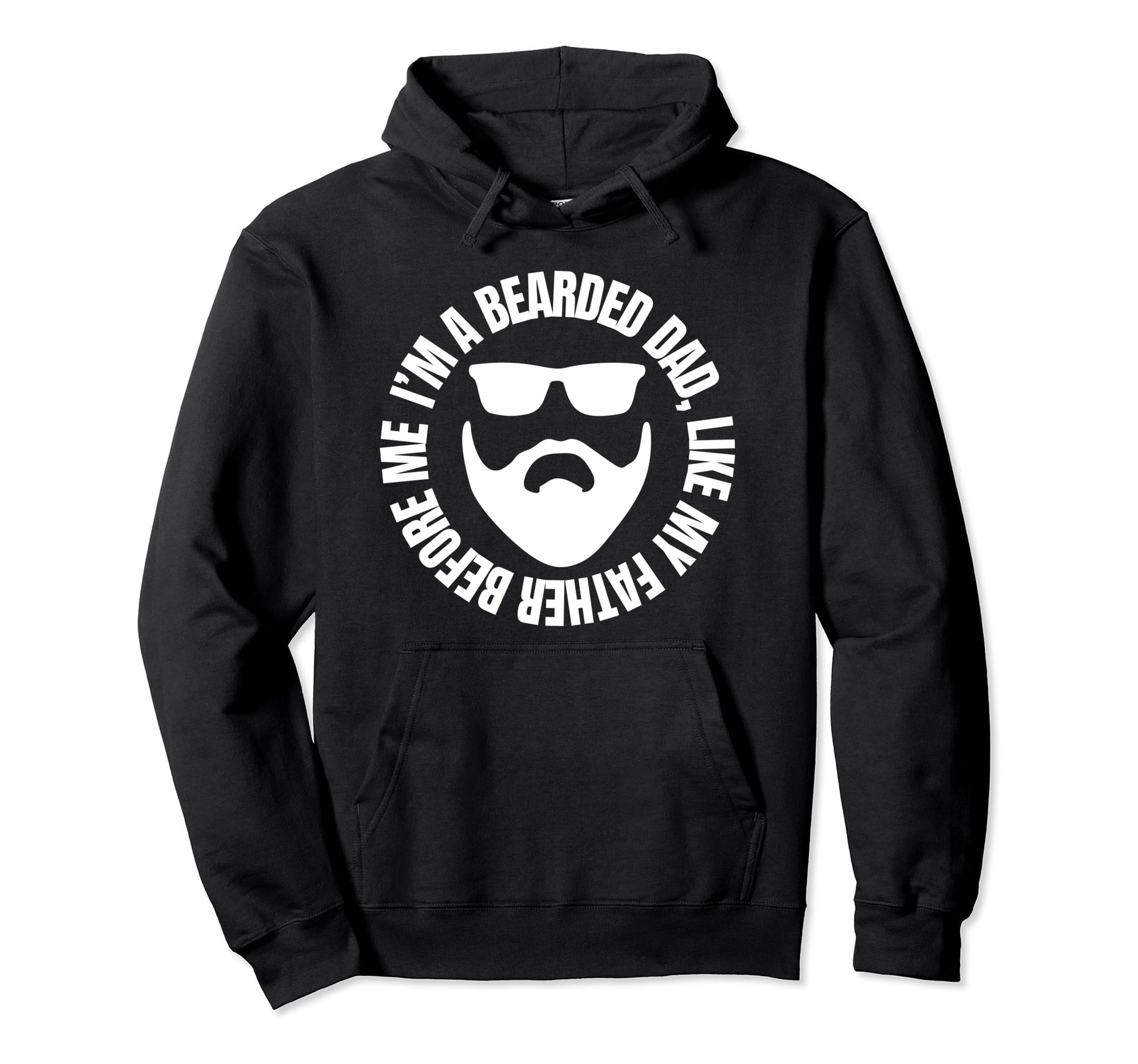 Funny Beard Fathers Gift Tattoo Beards Hoodie - Novelty Apparel for Adults - T-Shirt, Sweatshirt, Hoodie