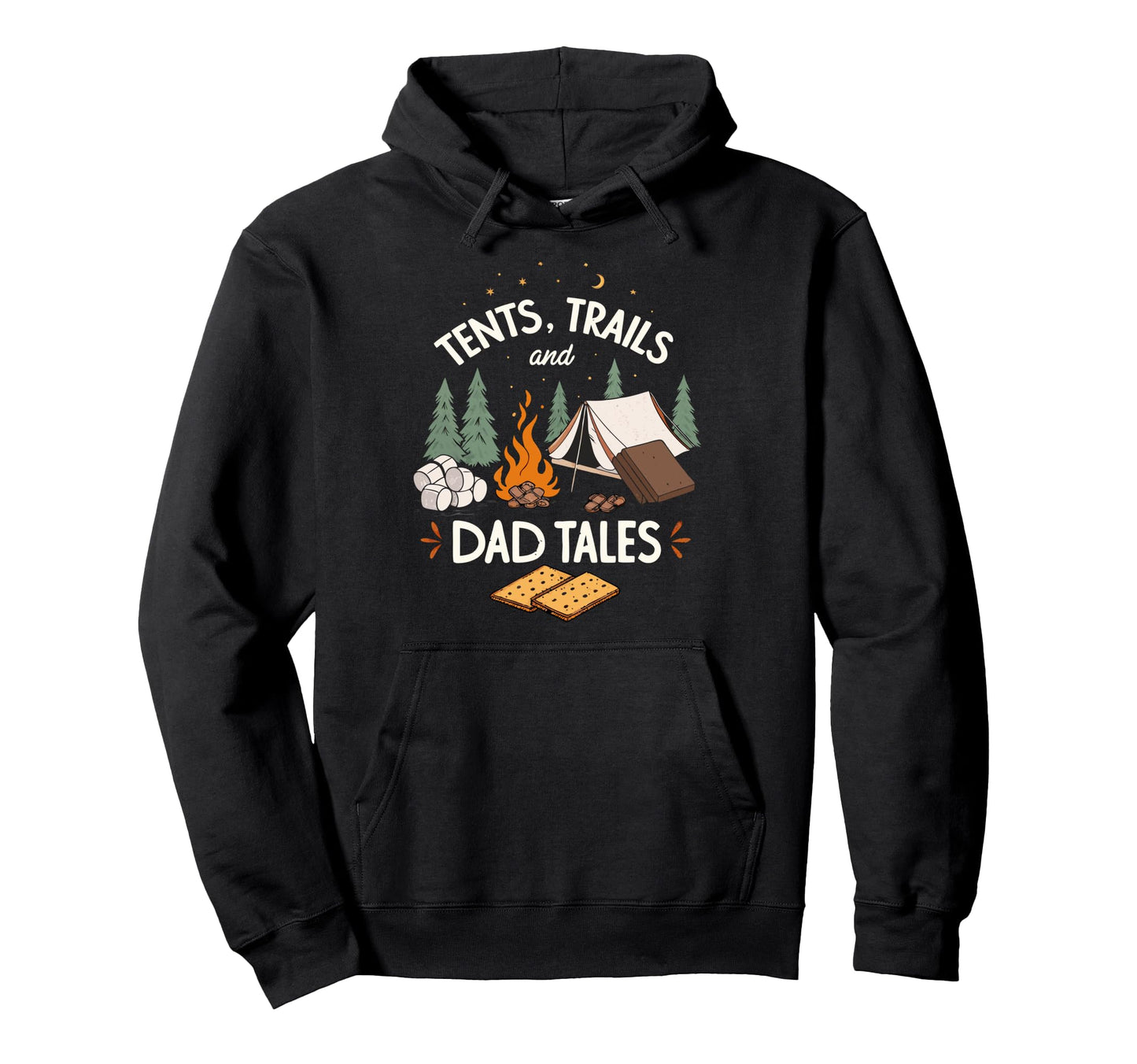 Happy Fathers Day Camping Hiking Family Hoodie - Streetwear Style Unisex - T-Shirt, Sweatshirt, Hoodie