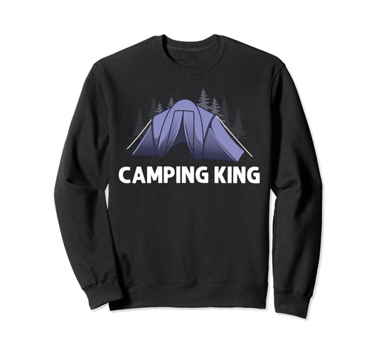 Camping Dad Camper Rv Tent Hiking Sweatshirt - Graphic Print Men Women - T-Shirt, Sweatshirt, Hoodie
