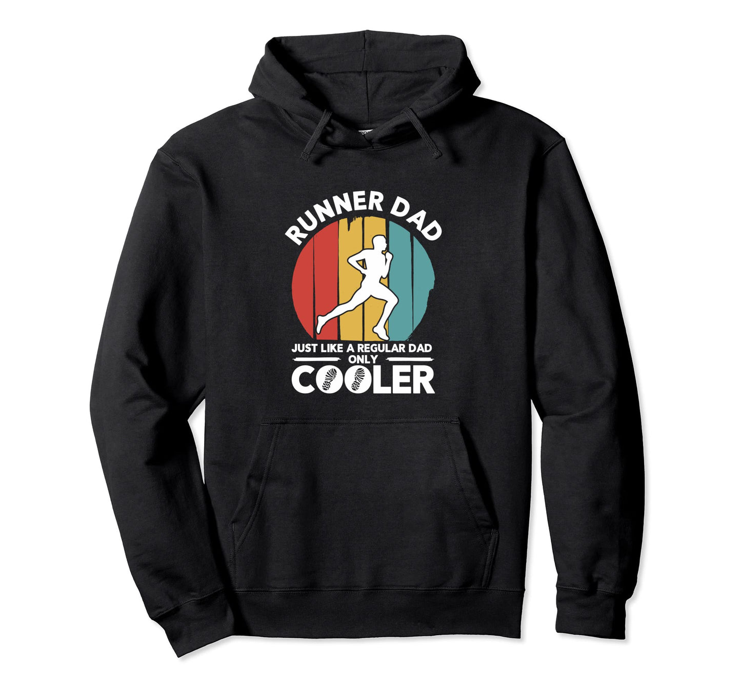 Runner Dad Like Regular Dad But Hoodie - Aesthetic Graphic for Adults - T-Shirt, Sweatshirt, Hoodie