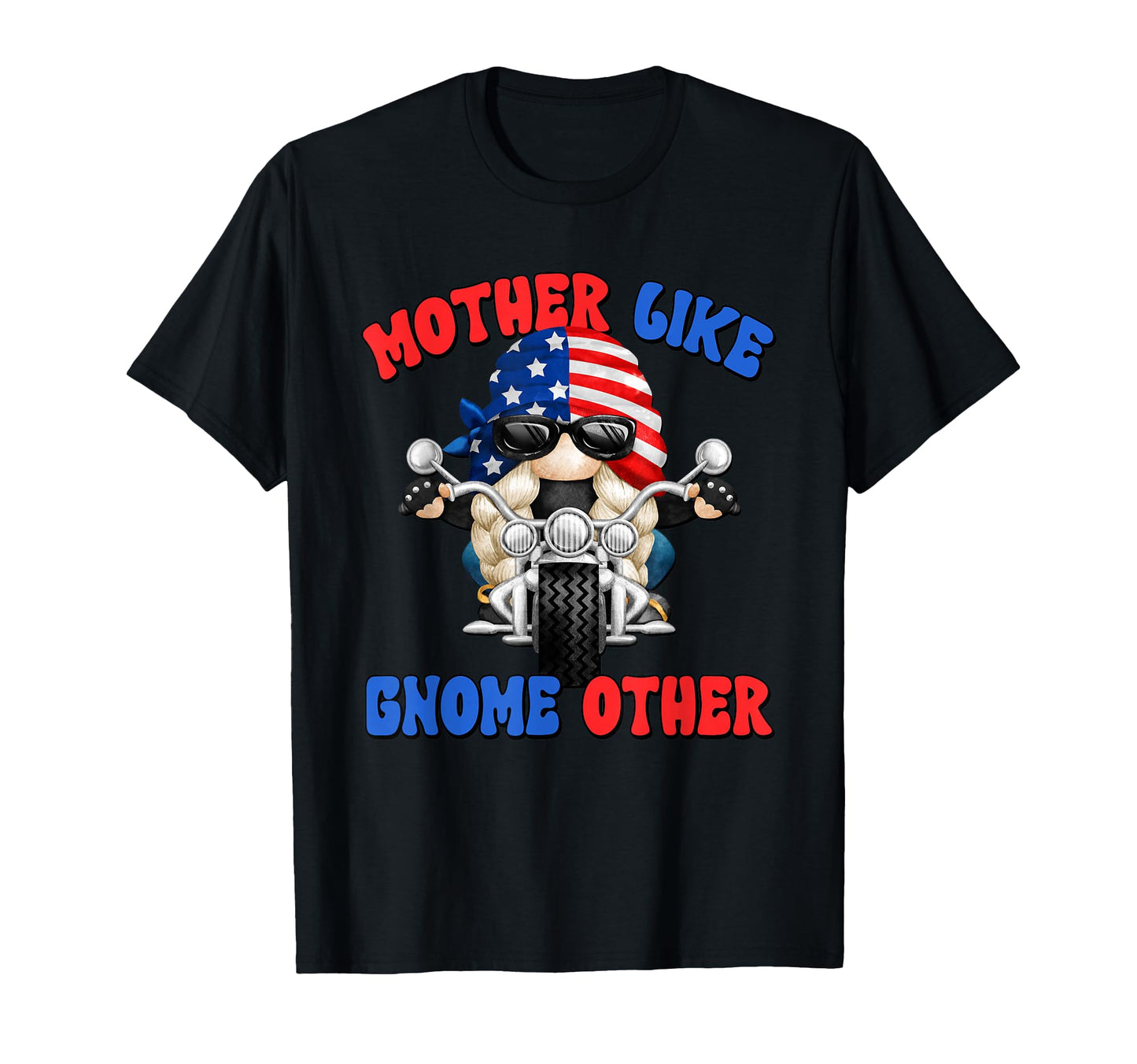 Motorcycle And Letter Biker Mom T-Shirt - Casual Everyday Wear Men Women - T-Shirt, Sweatshirt, Hoodie