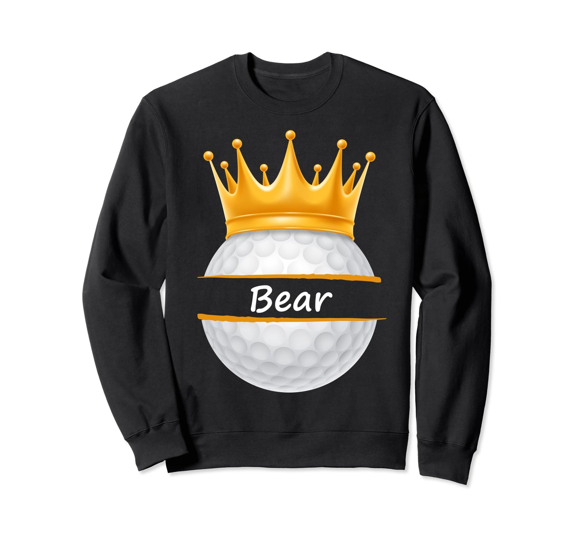 Novelty Golf Personalized Name Bear Sweatshirt - Trendy Graphic Men Women - T-Shirt, Sweatshirt, Hoodie