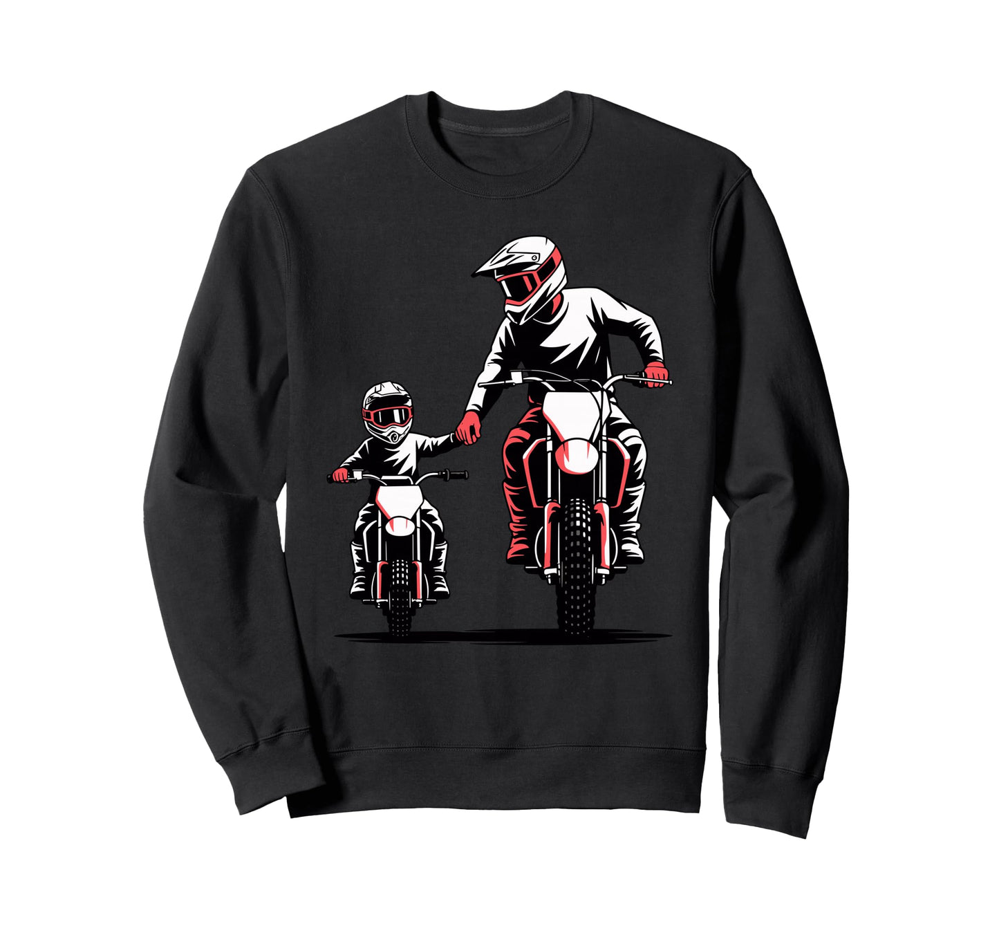 Father And Son Dirt Bike Sweatshirt - Streetwear Style for Adults - T-Shirt, Sweatshirt, Hoodie