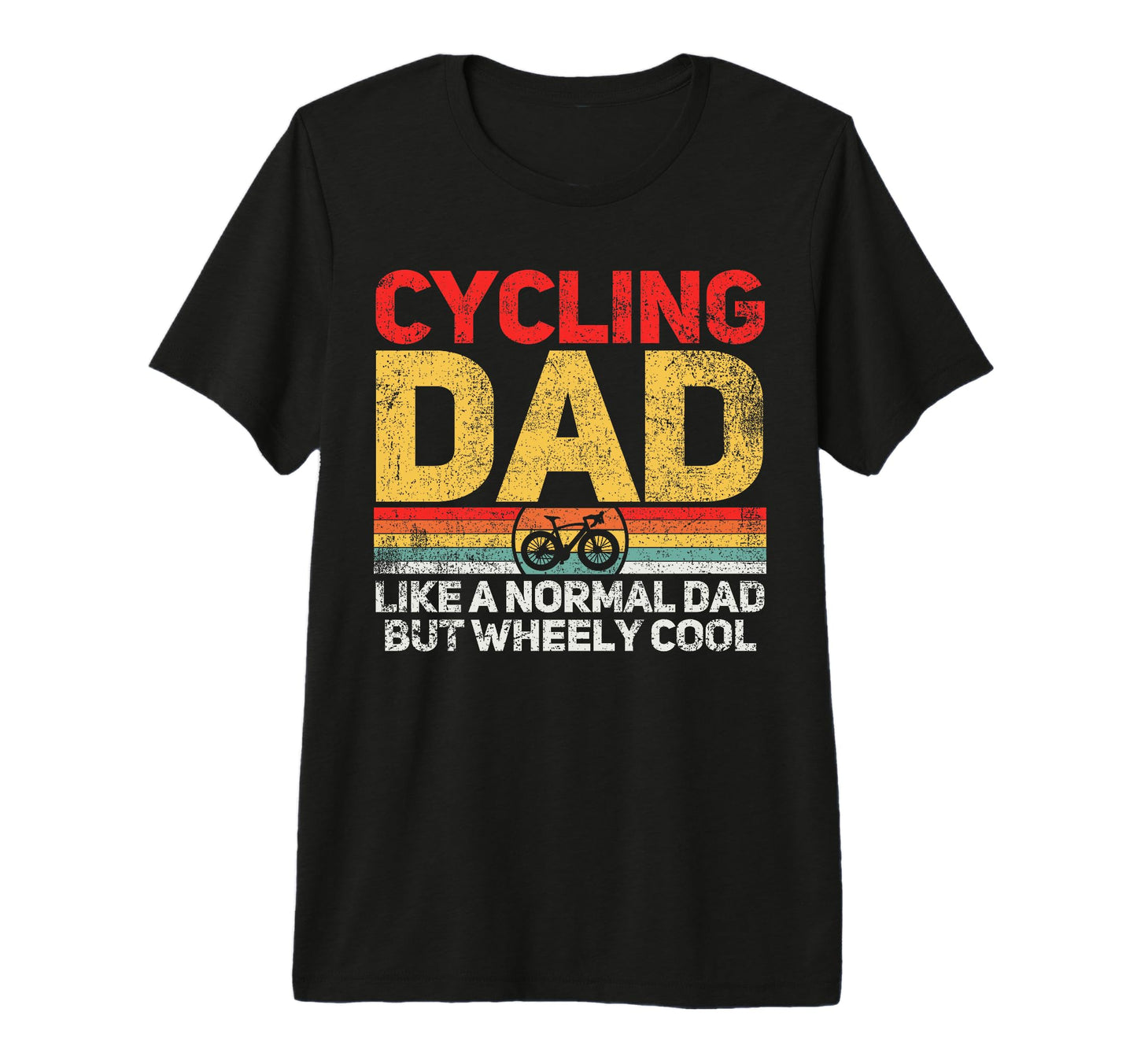 Cycling Cyclist Dad Fathers Day Tri T-Shirt - Aesthetic Graphic for Adults - T-Shirt, Sweatshirt, Hoodie