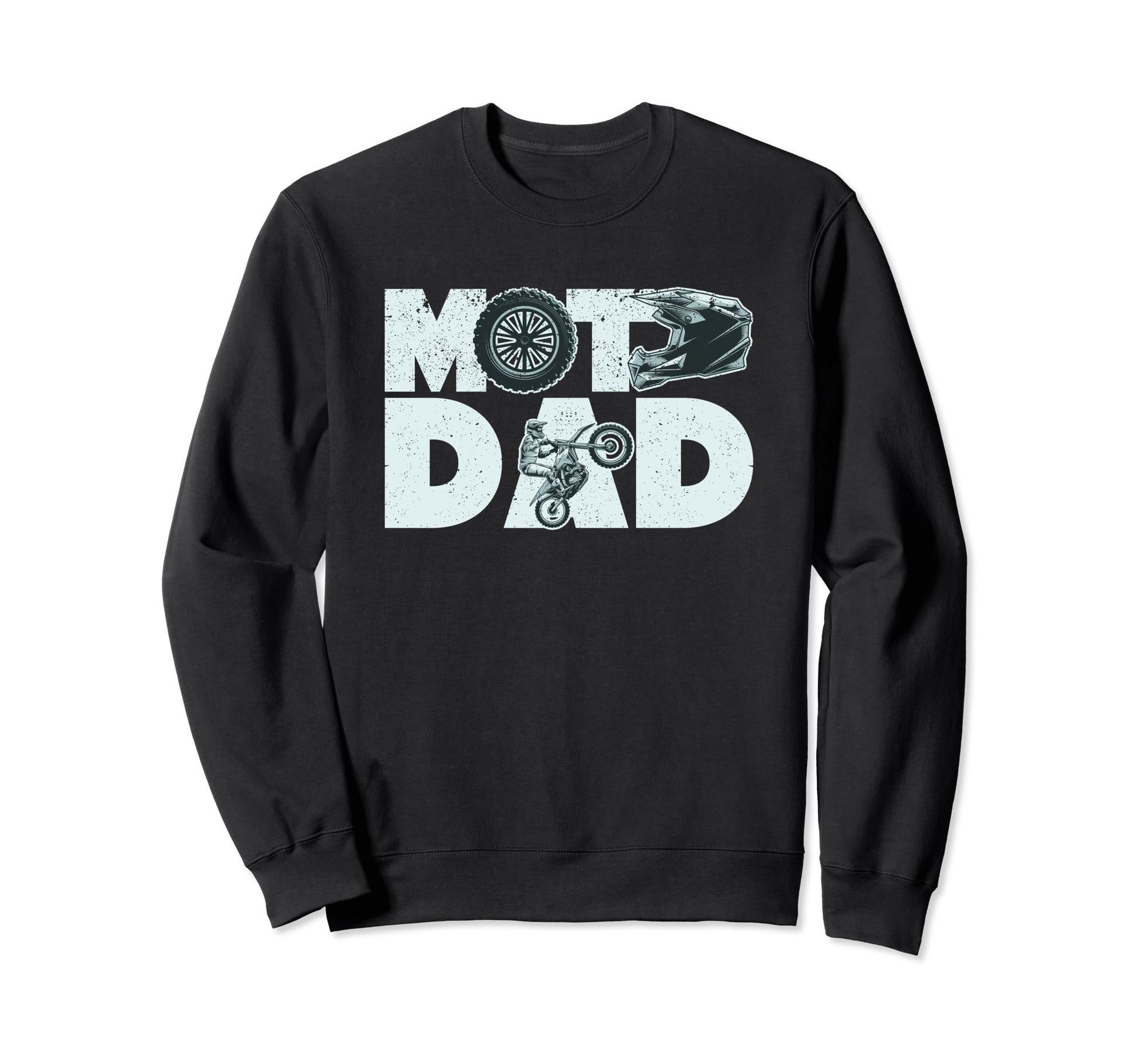 Moto Dad Funny Dirt Bike Sweatshirt - Casual Everyday Wear for Adults - T-Shirt, Sweatshirt, Hoodie