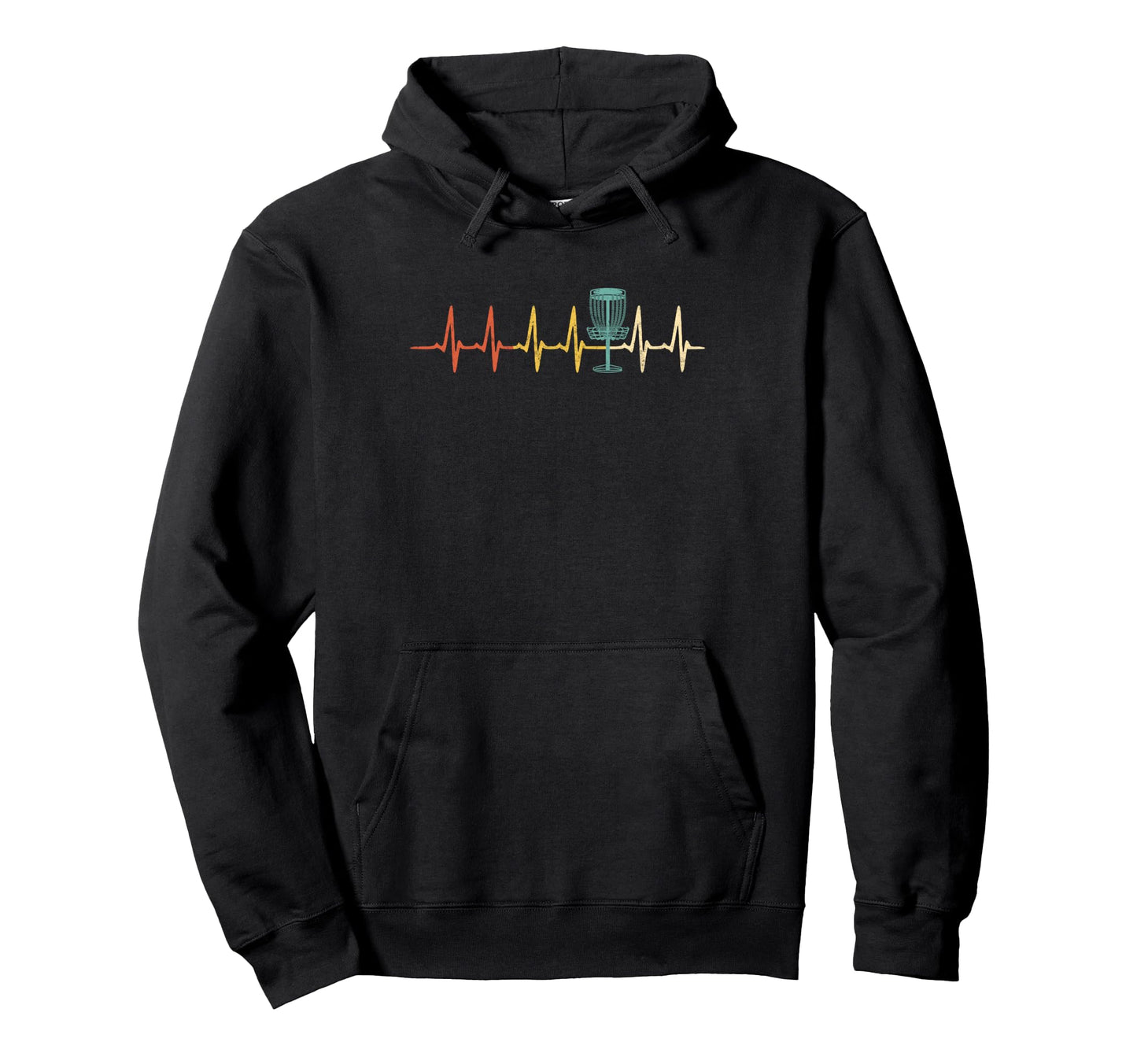 Disc Golf Heartbeat Disc Golf Dad Hoodie - Casual Everyday Wear for Adults - T-Shirt, Sweatshirt, Hoodie