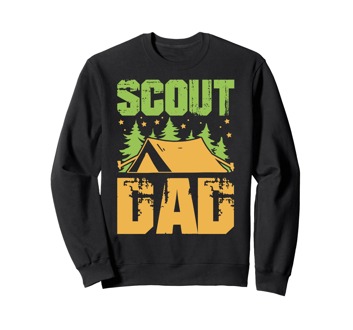 Scout Dad Camping Sweatshirt - Graphic Print Men Women - T-Shirt, Sweatshirt, Hoodie