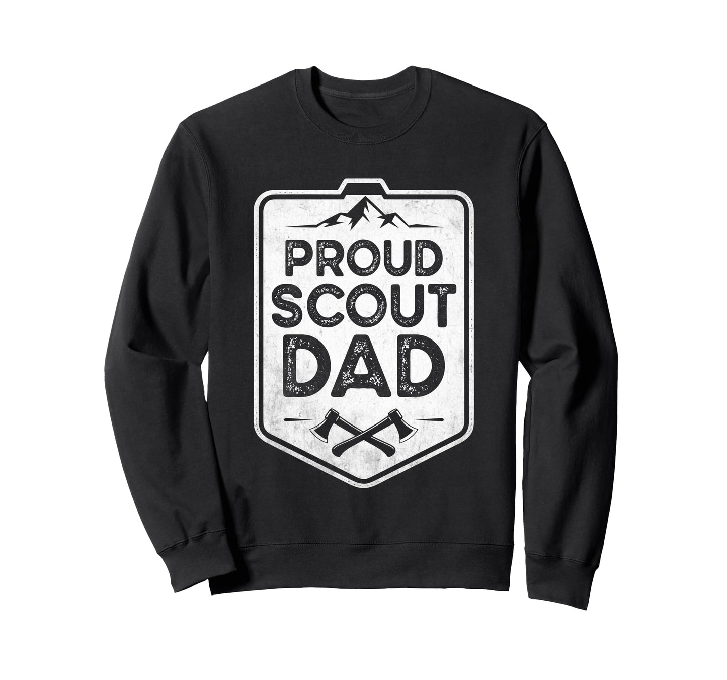 Proud Scout Dad Camping Scouting Sweatshirt - Custom Art Print for Adults - T-Shirt, Sweatshirt, Hoodie