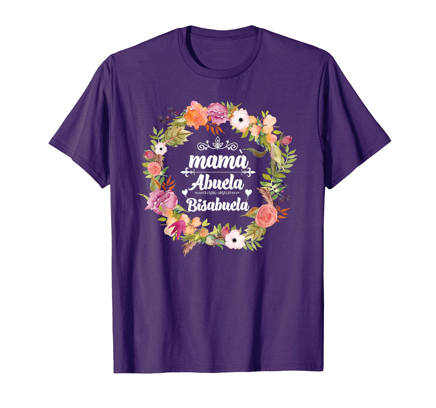Womens Mama Abuela Bisabuela Spanish T-Shirt - Custom Art Print Men Women - T-Shirt, Sweatshirt, Hoodie