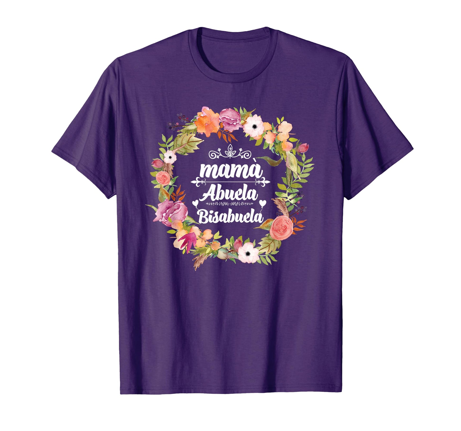 Womens Mama Abuela Bisabuela Spanish T-Shirt - Custom Art Print Men Women - T-Shirt, Sweatshirt, Hoodie