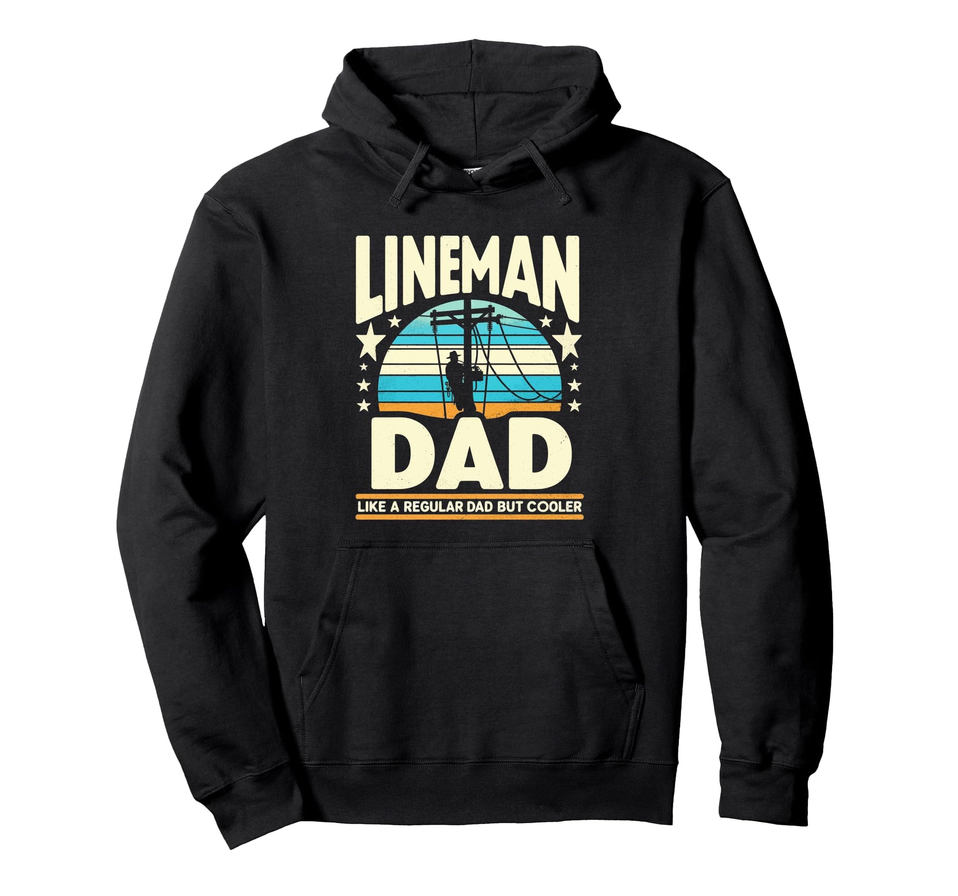 Lineman Dad But Cooler Funny Lineman Hoodie - Aesthetic Graphic Unisex - T-Shirt, Sweatshirt, Hoodie