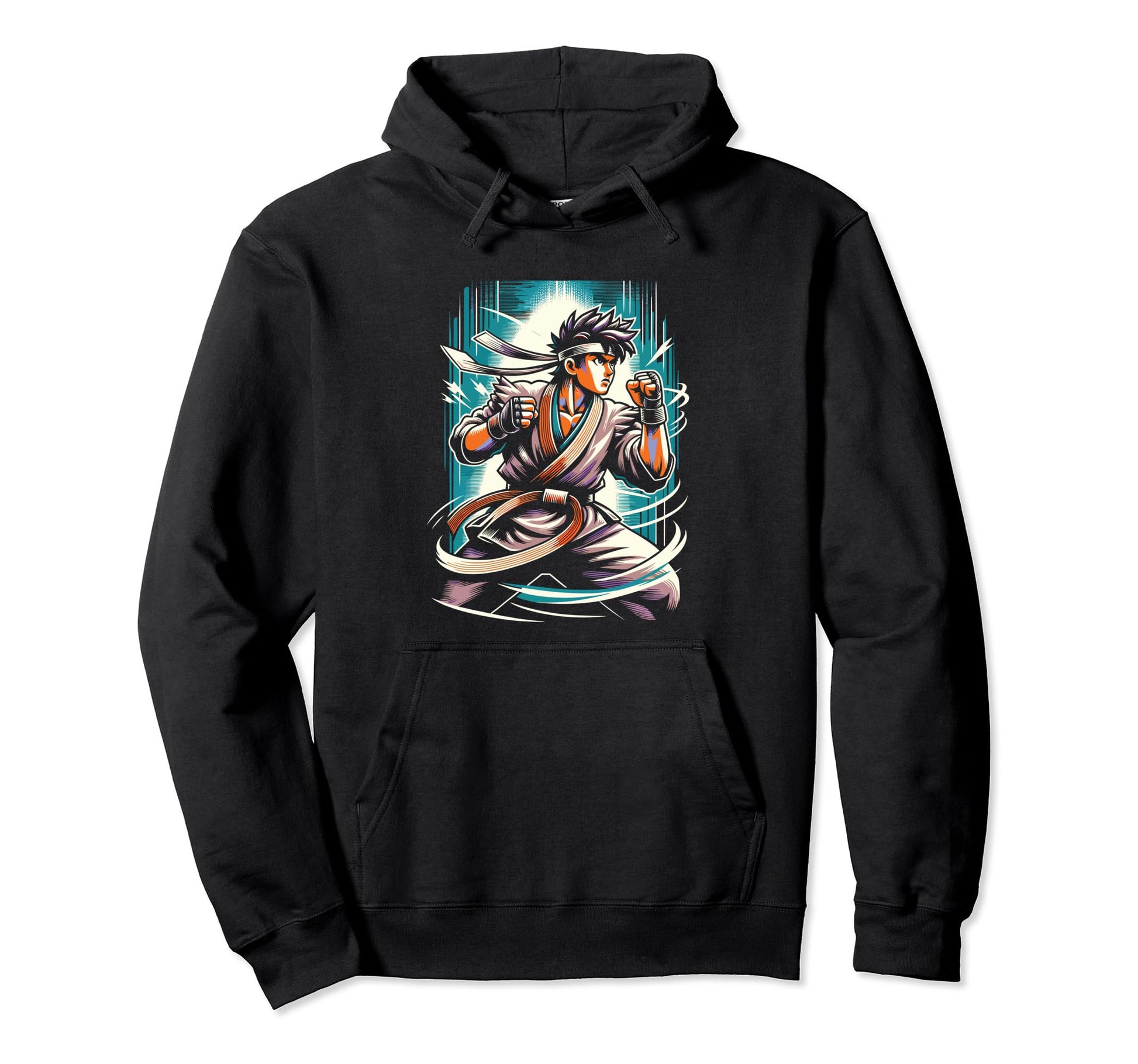 Anime Fighter Anime Gym Pop Art Hoodie - Streetwear Style for Adults - T-Shirt, Sweatshirt, Hoodie