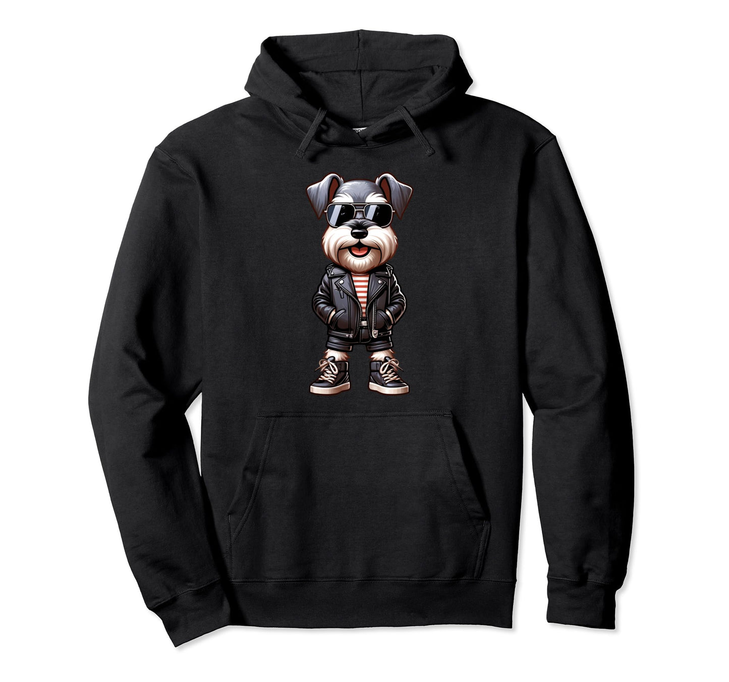 Miniature Schnauzer Dog Jacket Outfit Hoodie - Fun Novelty Design Unisex - T-Shirt, Sweatshirt, Hoodie