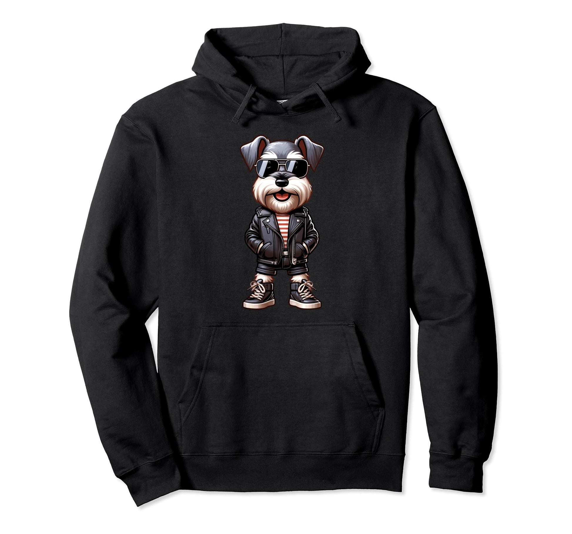 Miniature Schnauzer Dog Jacket Outfit Hoodie - Fun Novelty Design Unisex - T-Shirt, Sweatshirt, Hoodie