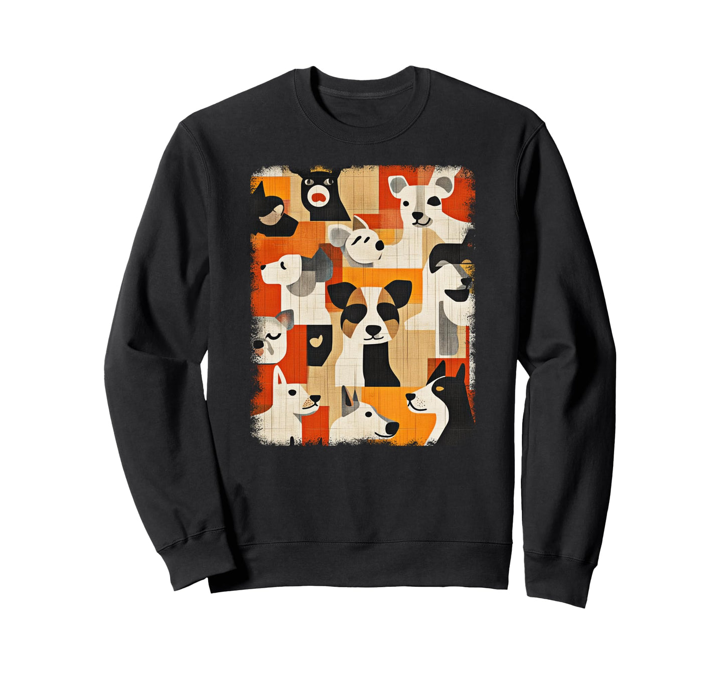 Mid Century Modern Dogs 50S 60S Sweatshirt - Trendy Graphic for Adults - T-Shirt, Sweatshirt, Hoodie