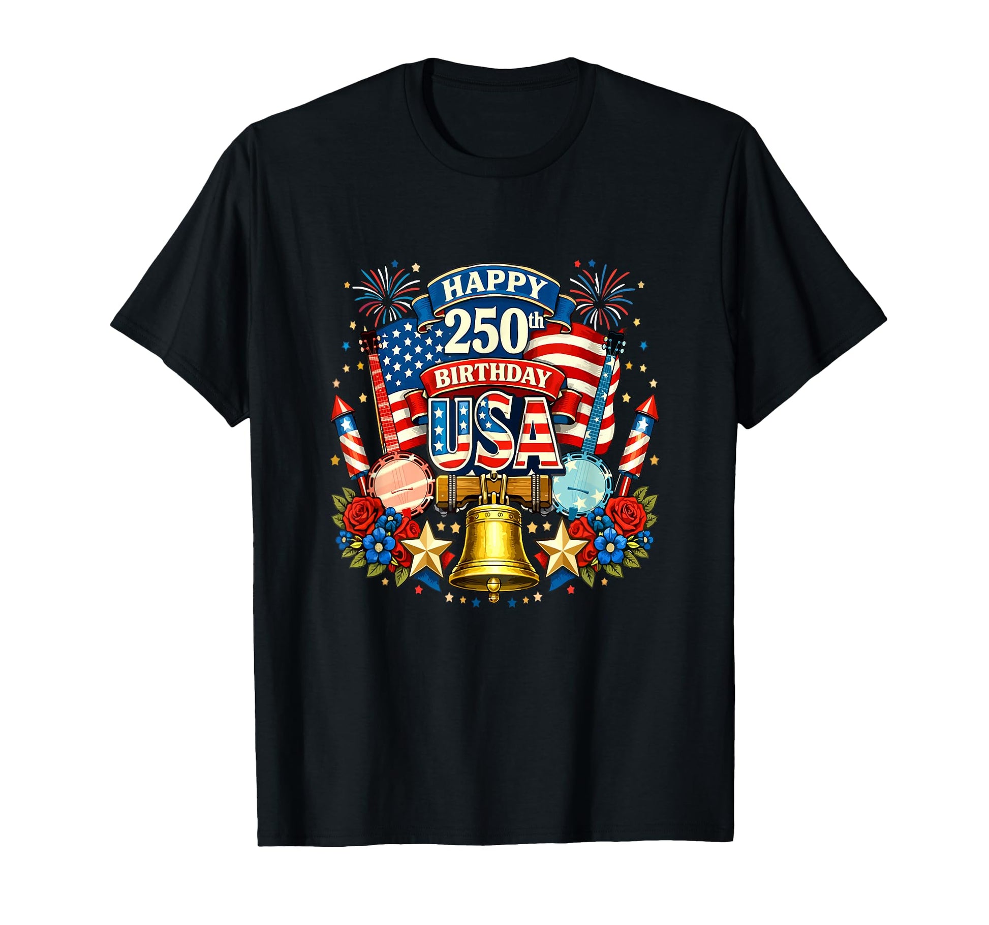 Happy 250Th Birthday Usa 4Th July Us T-Shirt - Unique Graphic for Adults - T-Shirt, Sweatshirt, Hoodie